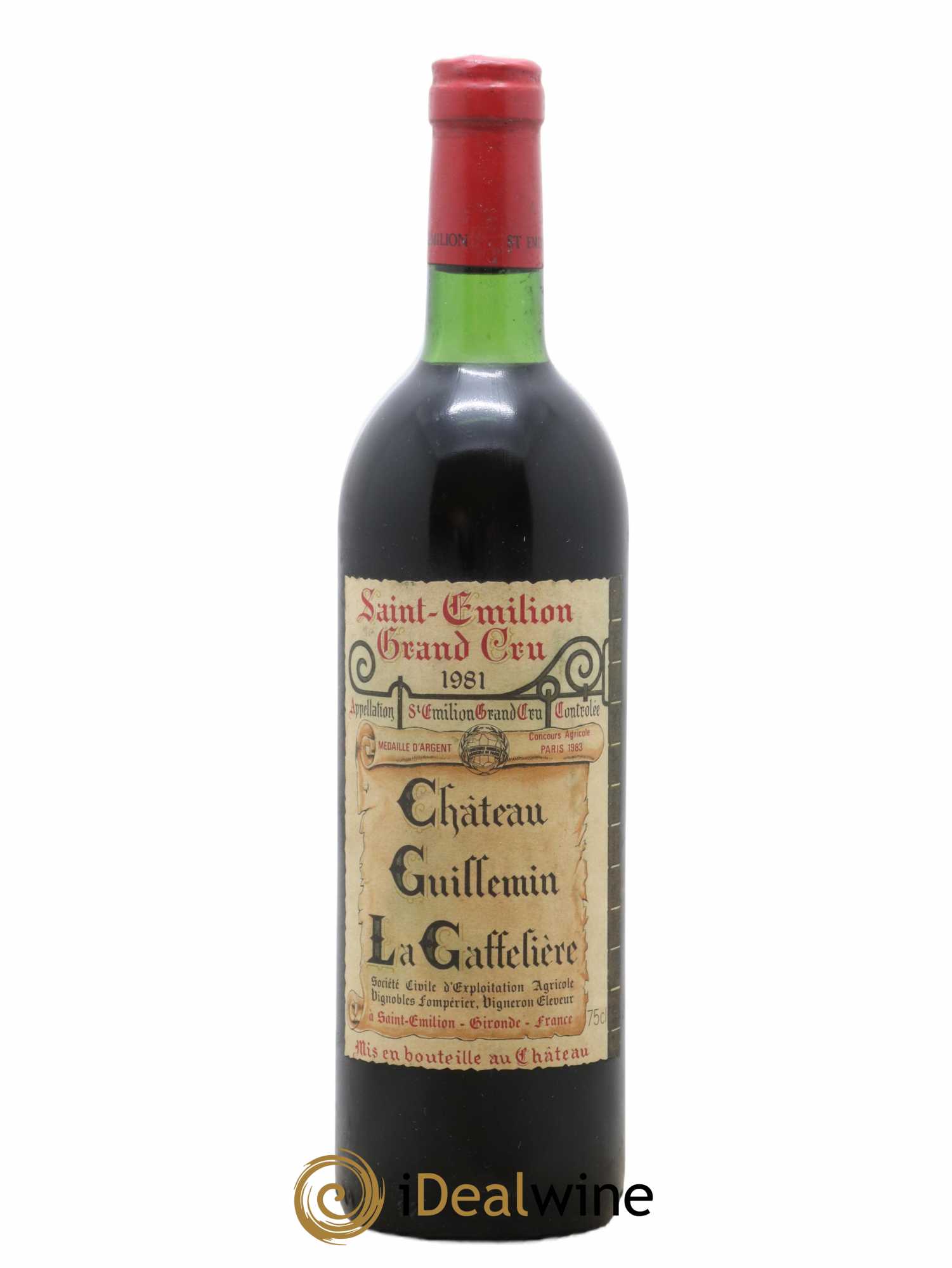 Saint-Émilion Château Guillemin La Gaffeliere 1981 - Lot de 1 bouteille - 0