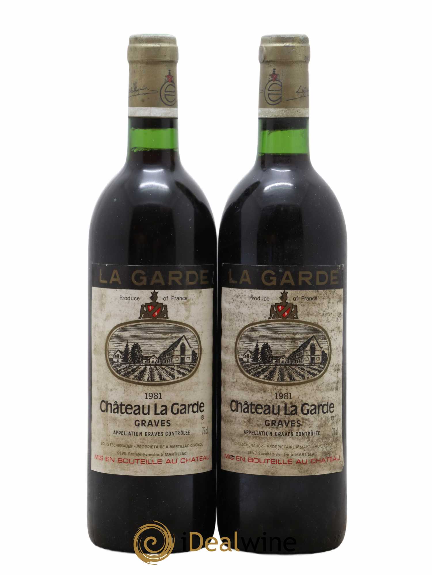 Château la Garde 1981 - Lot de 2 bouteilles - 0