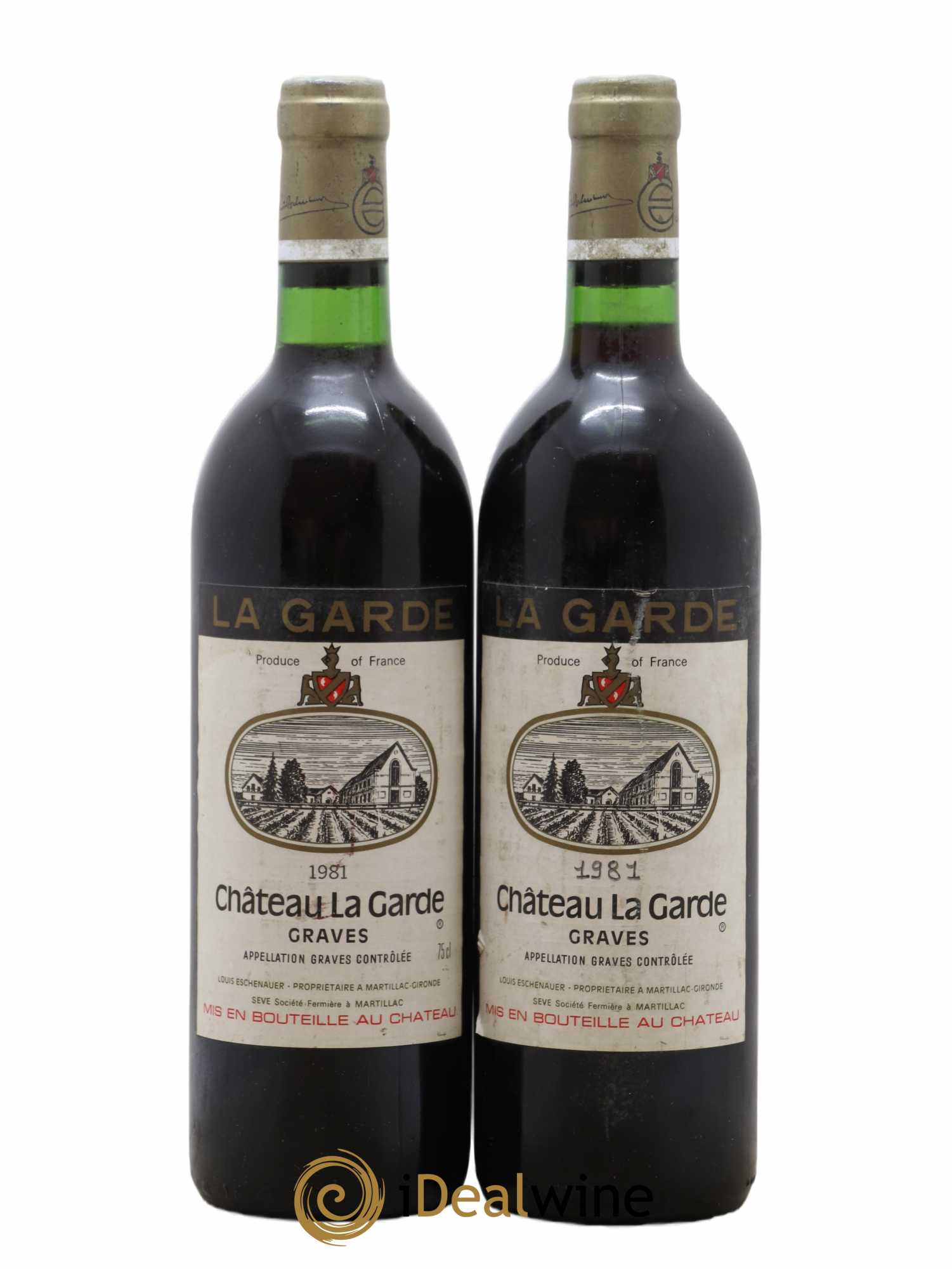 Château la Garde 1981 - Lot de 2 bouteilles - 0