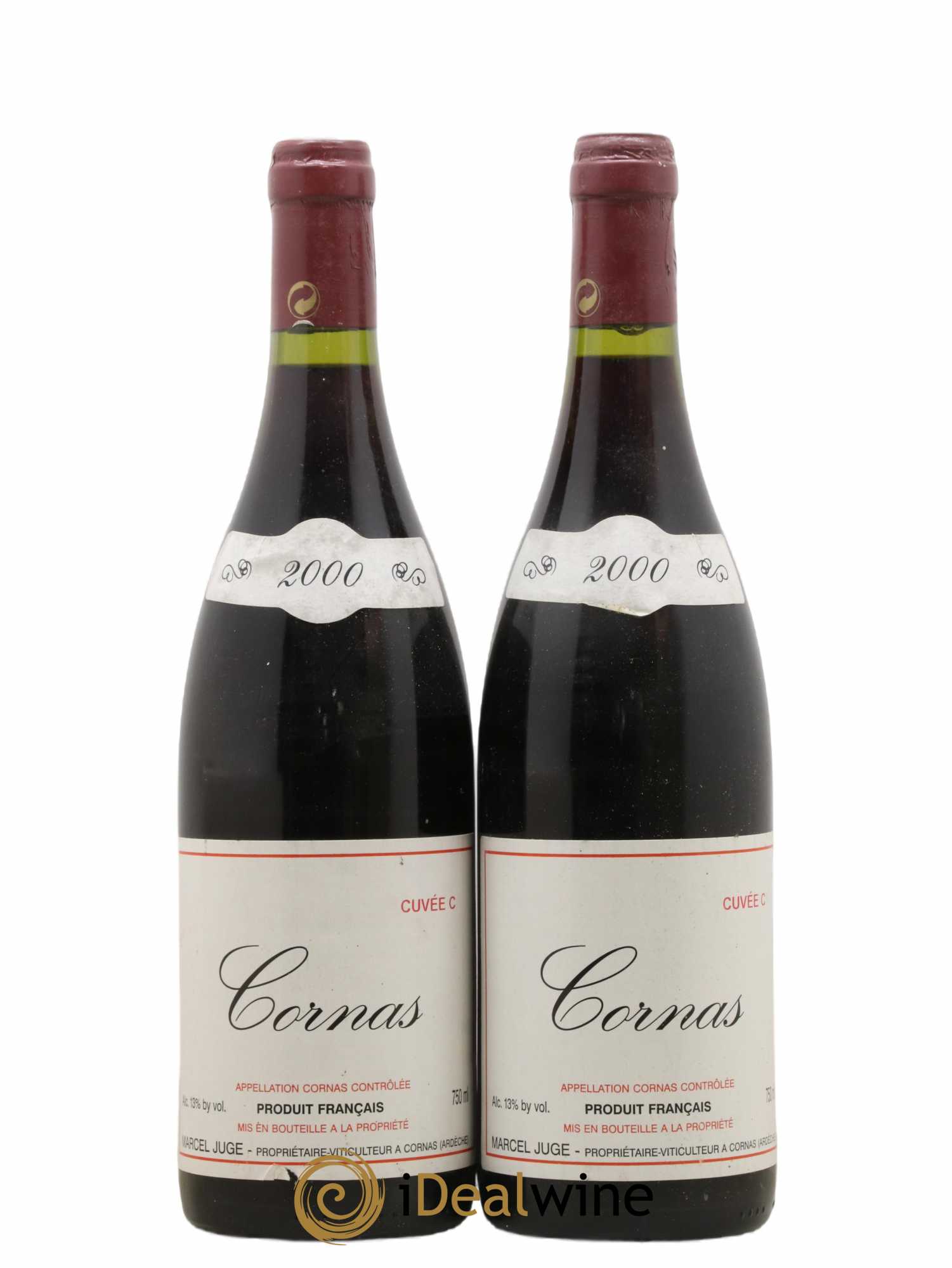 Cornas Cuvée C Marcel Juge 2000 - Lot de 2 bouteilles - 0