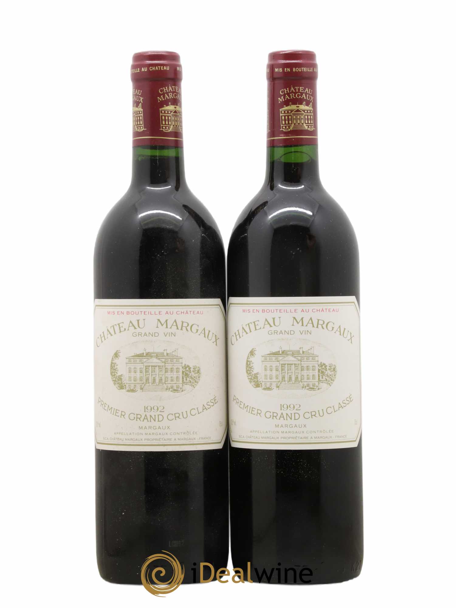 Château Margaux 1er Grand Cru Classé 1992 - Lot de 2 bouteilles - 0
