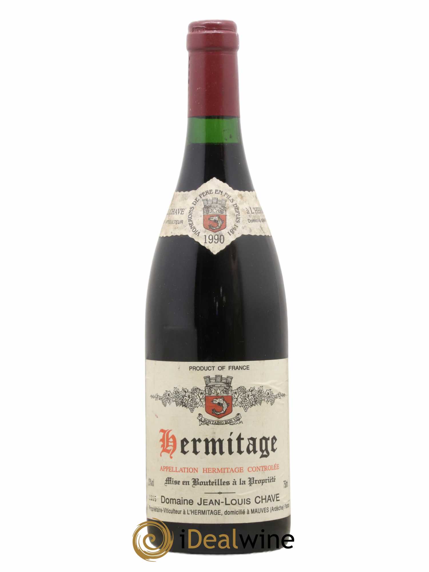 Hermitage Jean-Louis Chave 1990 - Lot de 1 bouteille - 0
