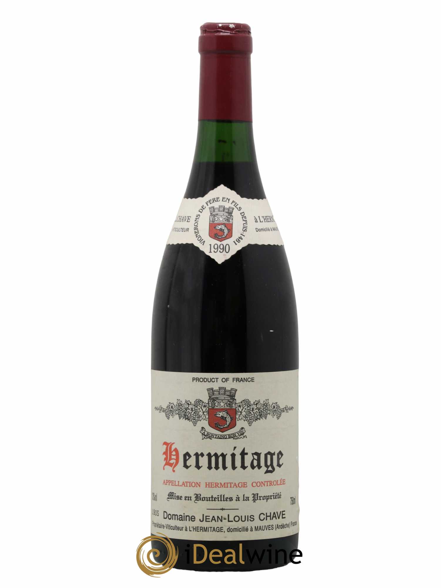 Hermitage Jean-Louis Chave 1990 - Lot de 1 bouteille - 0