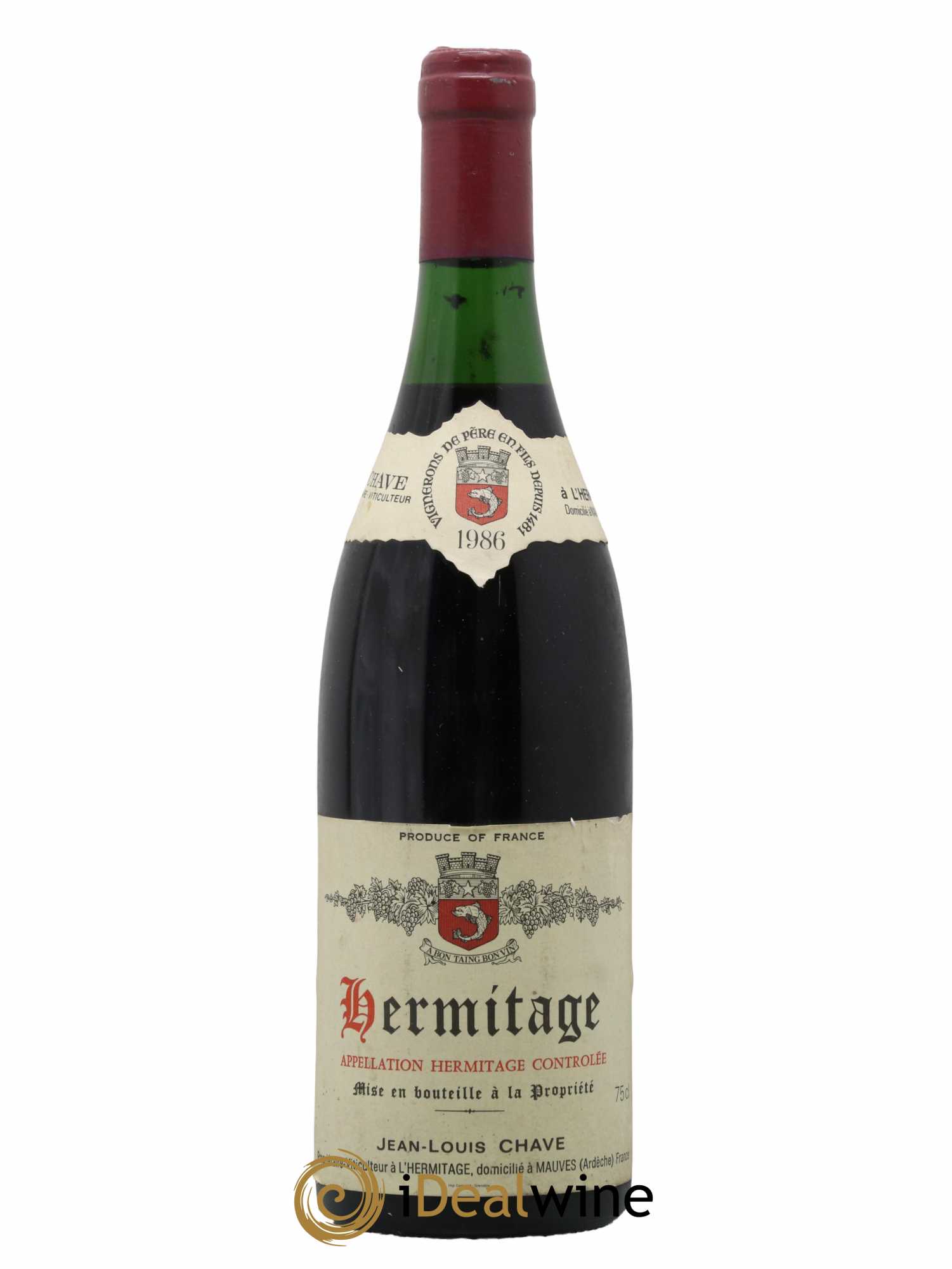 Hermitage Jean-Louis Chave 1986 - Lot de 1 bouteille - 0