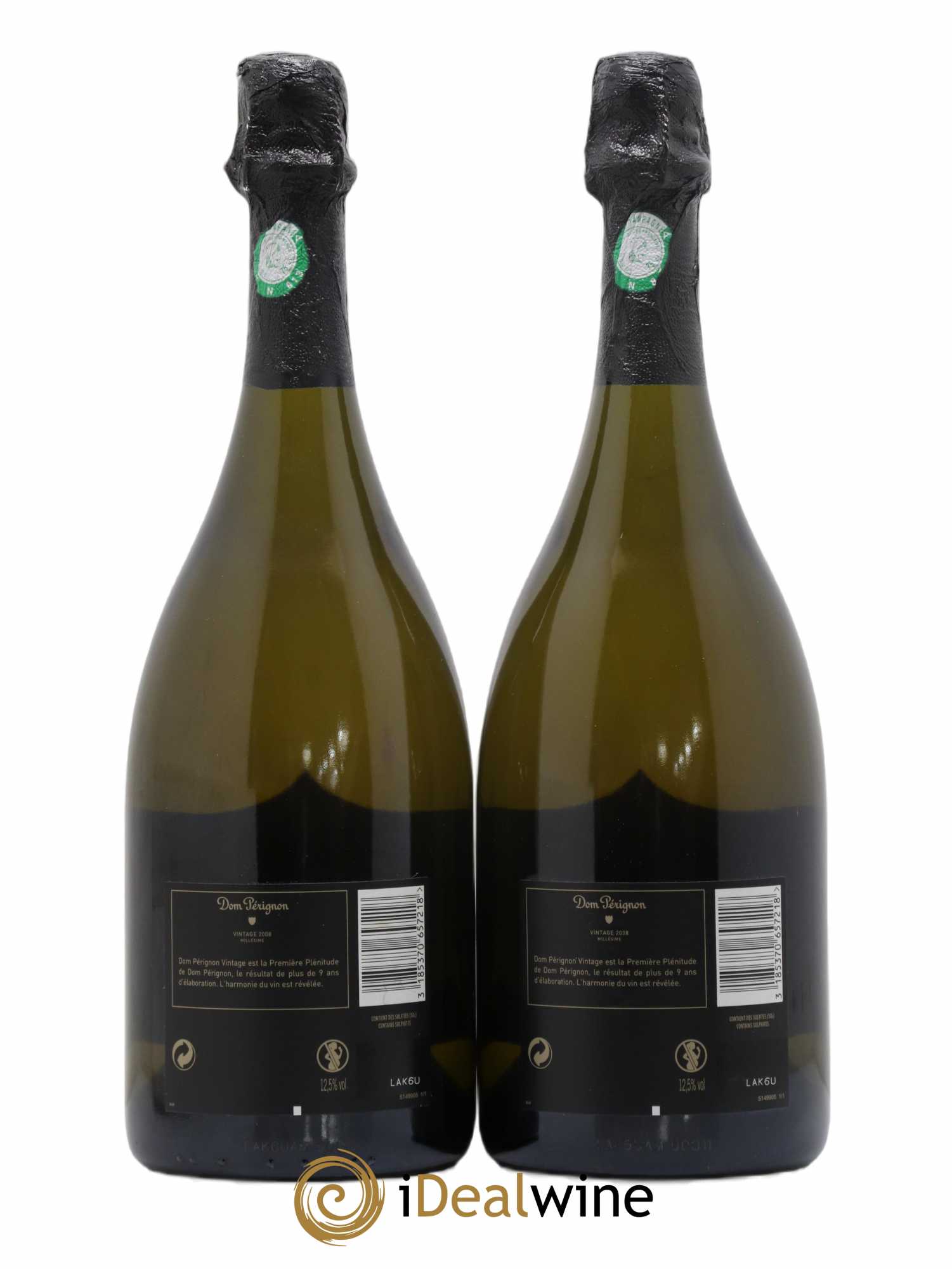 Brut Dom Pérignon 2008 - Lot de 2 bouteilles - 1