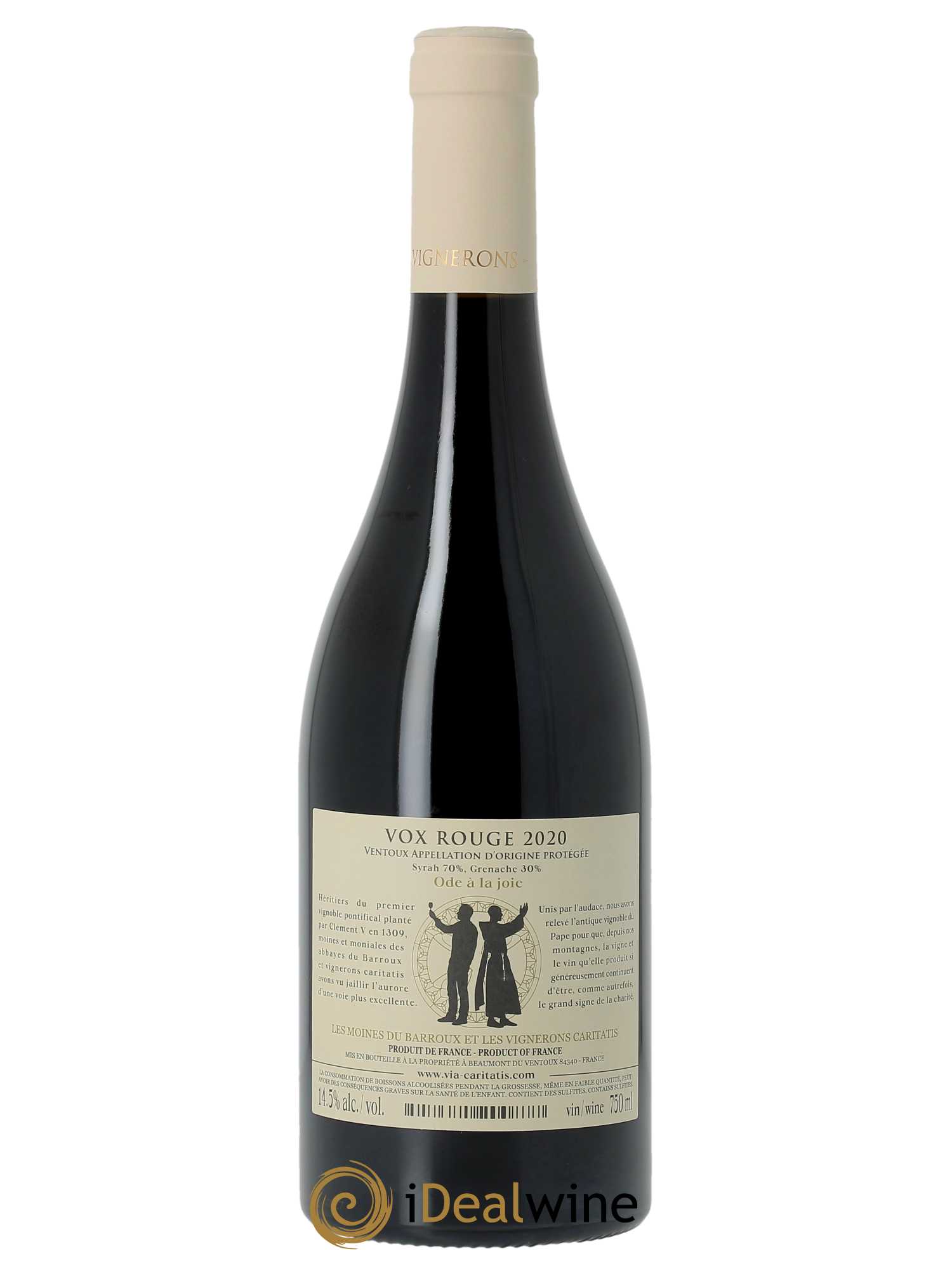 Ventoux Vox Via Caritatis 2020 - Lot de 1 bouteille - 1