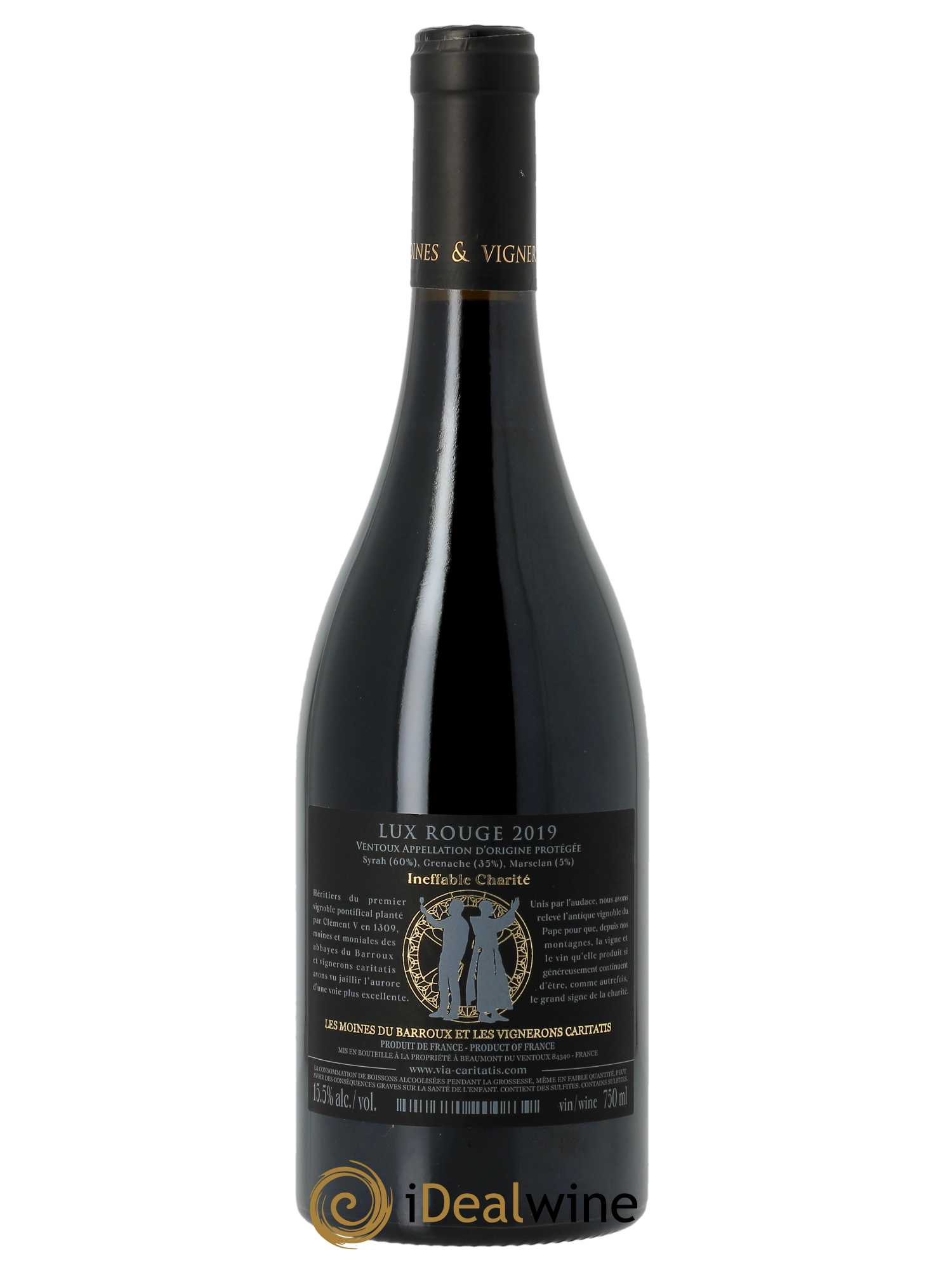 Ventoux Lux Via Caritatis 2019 - Lot de 1 bouteille - 1