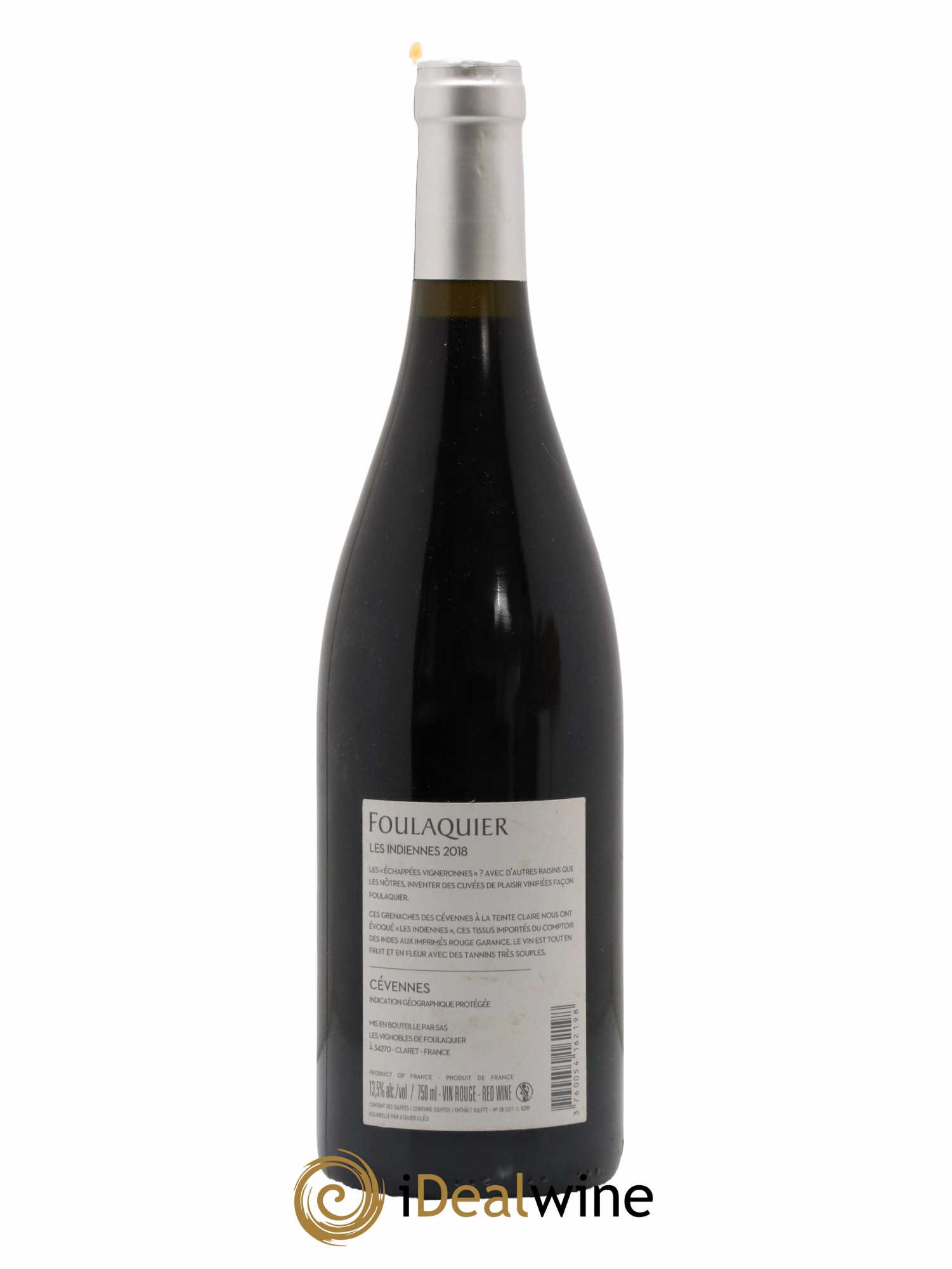 Cévennes Mas Foulaquier Les Indiennes 2018 - Lot de 1 bouteille - 1