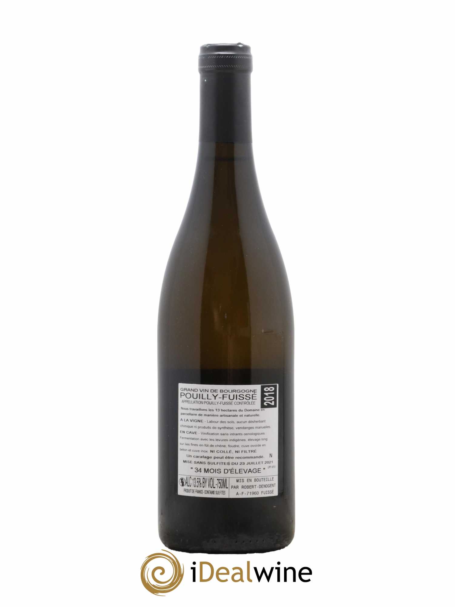 Pouilly-Fuissé La Croix Vieilles Vignes Robert Denogent (Domaine) 2018 - Lot de 1 bouteille - 1