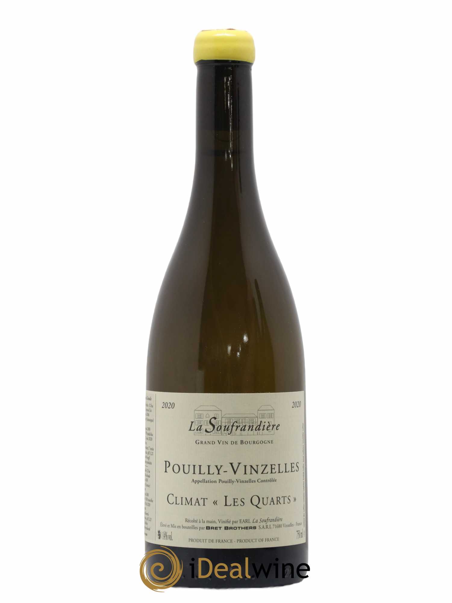 Pouilly-Vinzelles Les Quarts La Soufrandière - Bret Brothers 2020 - Lot de 1 bouteille - 0
