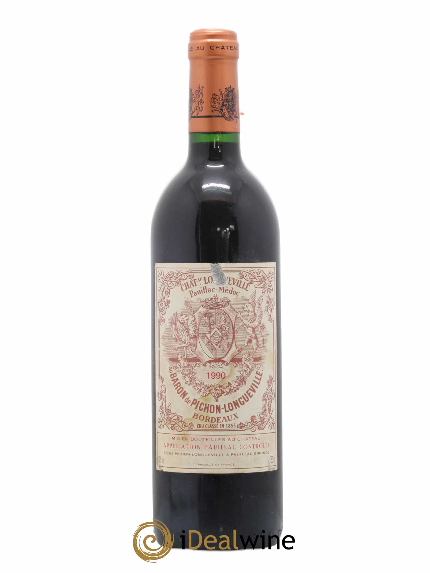 Pichon Longueville Baron 2ème Grand Cru Classé 1990 - Lot de 1 bouteille - 0