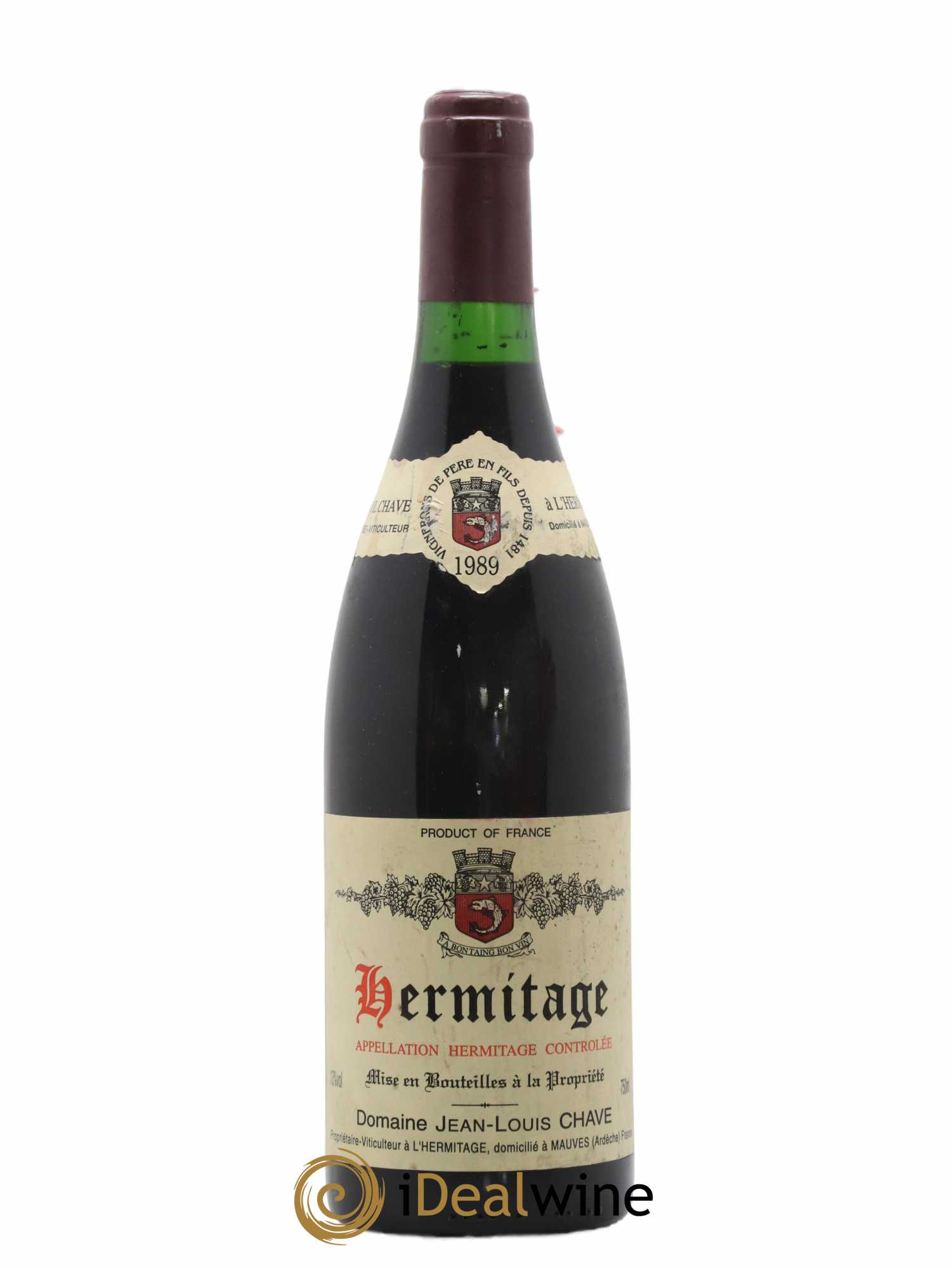 Hermitage Jean-Louis Chave 1989 - Lot de 1 bouteille - 0