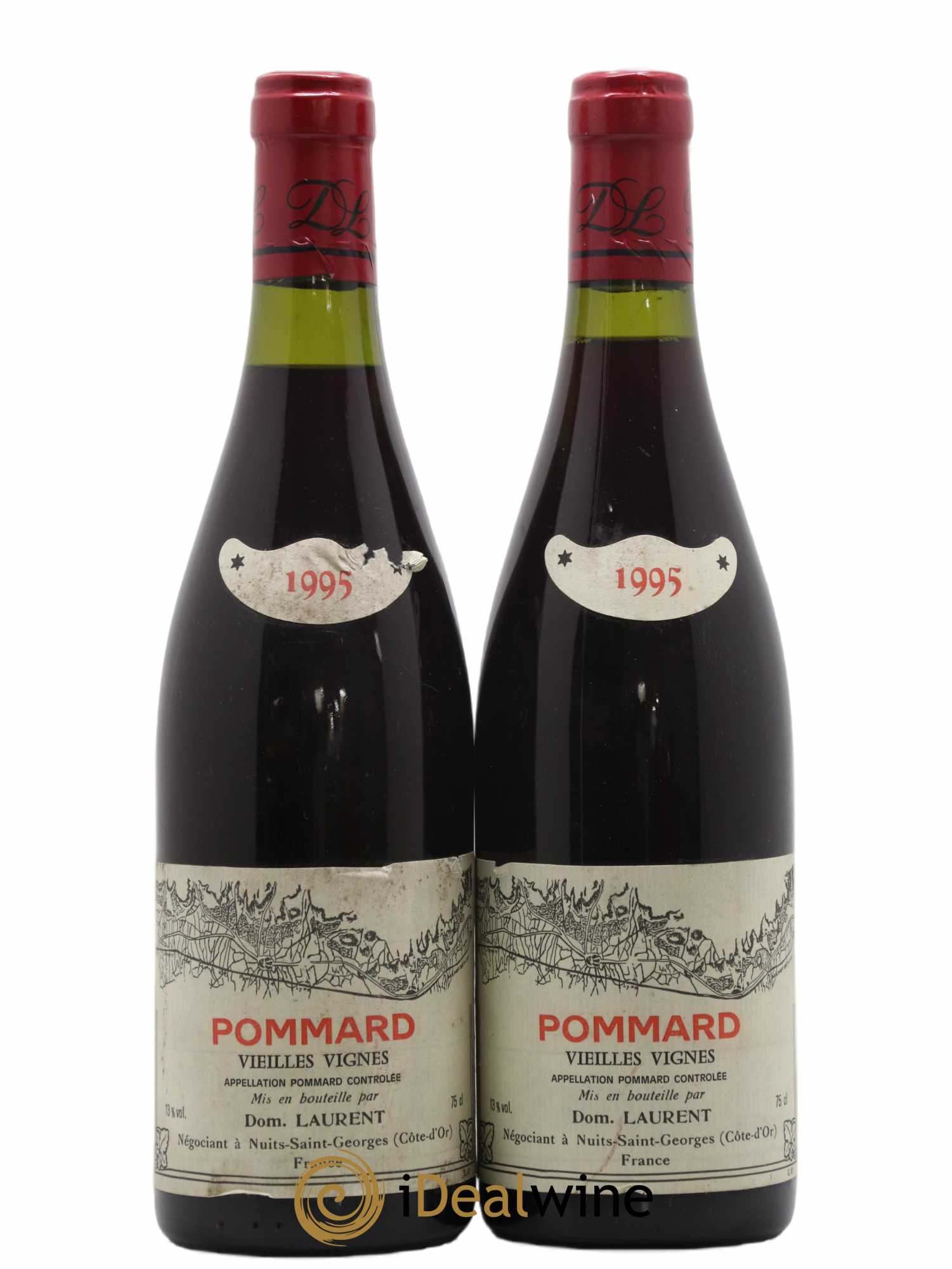 Pommard Vieilles Vignes Dominique Laurent 1995 - Lot de 2 bouteilles - 0