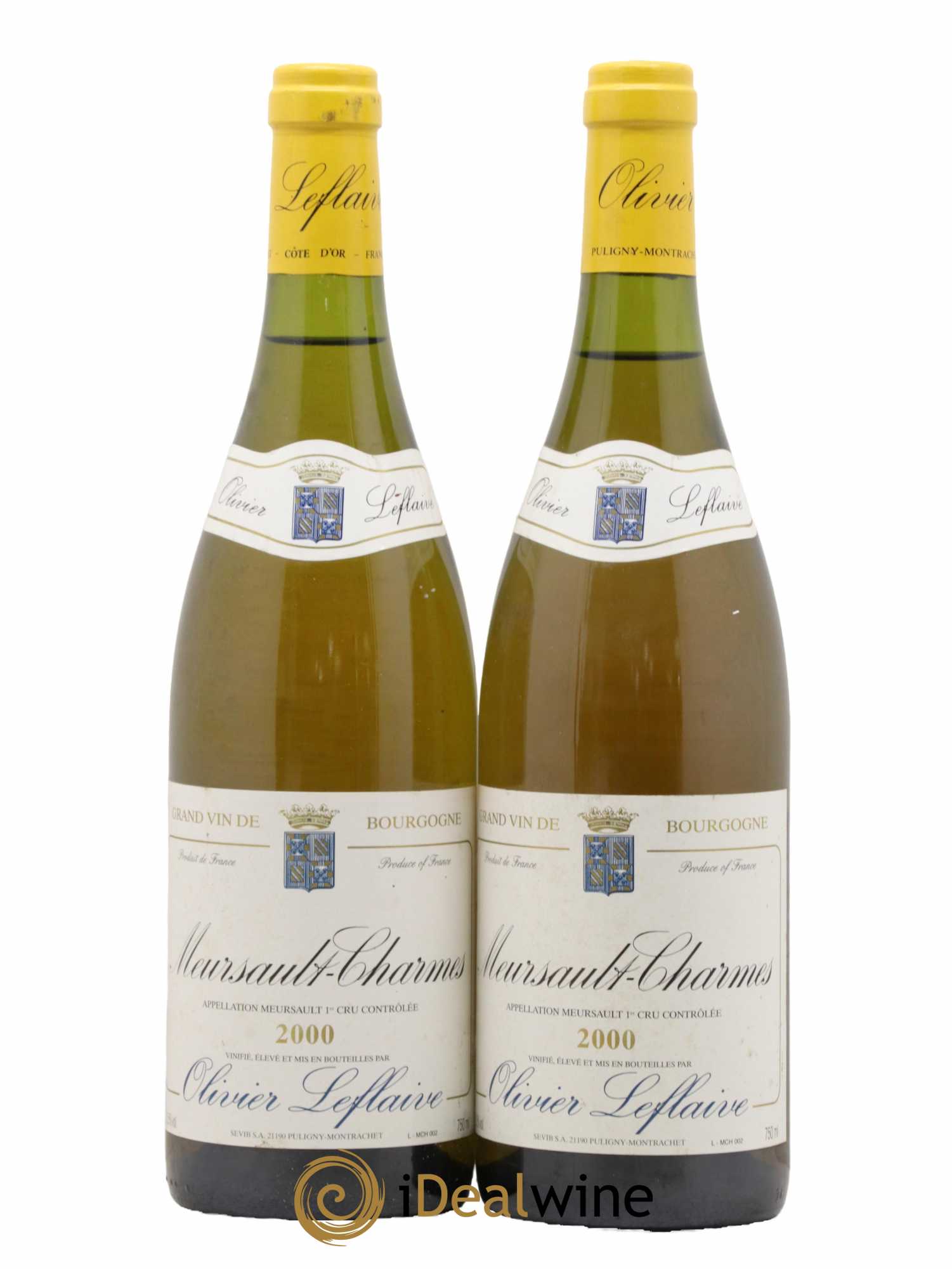 Meursault 1er Cru Charmes Olivier Leflaive 2000 - Lot of 2 bottles - 0