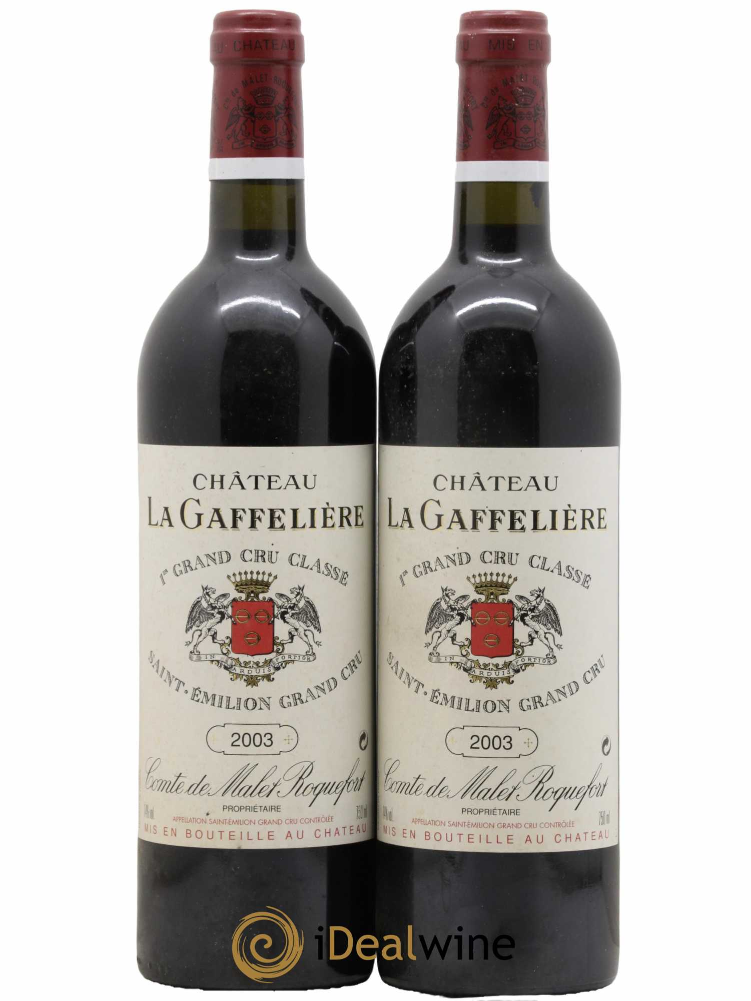 Château la Gaffelière 1er Grand Cru Classé B 2003 - Lot de 2 bouteilles - 0