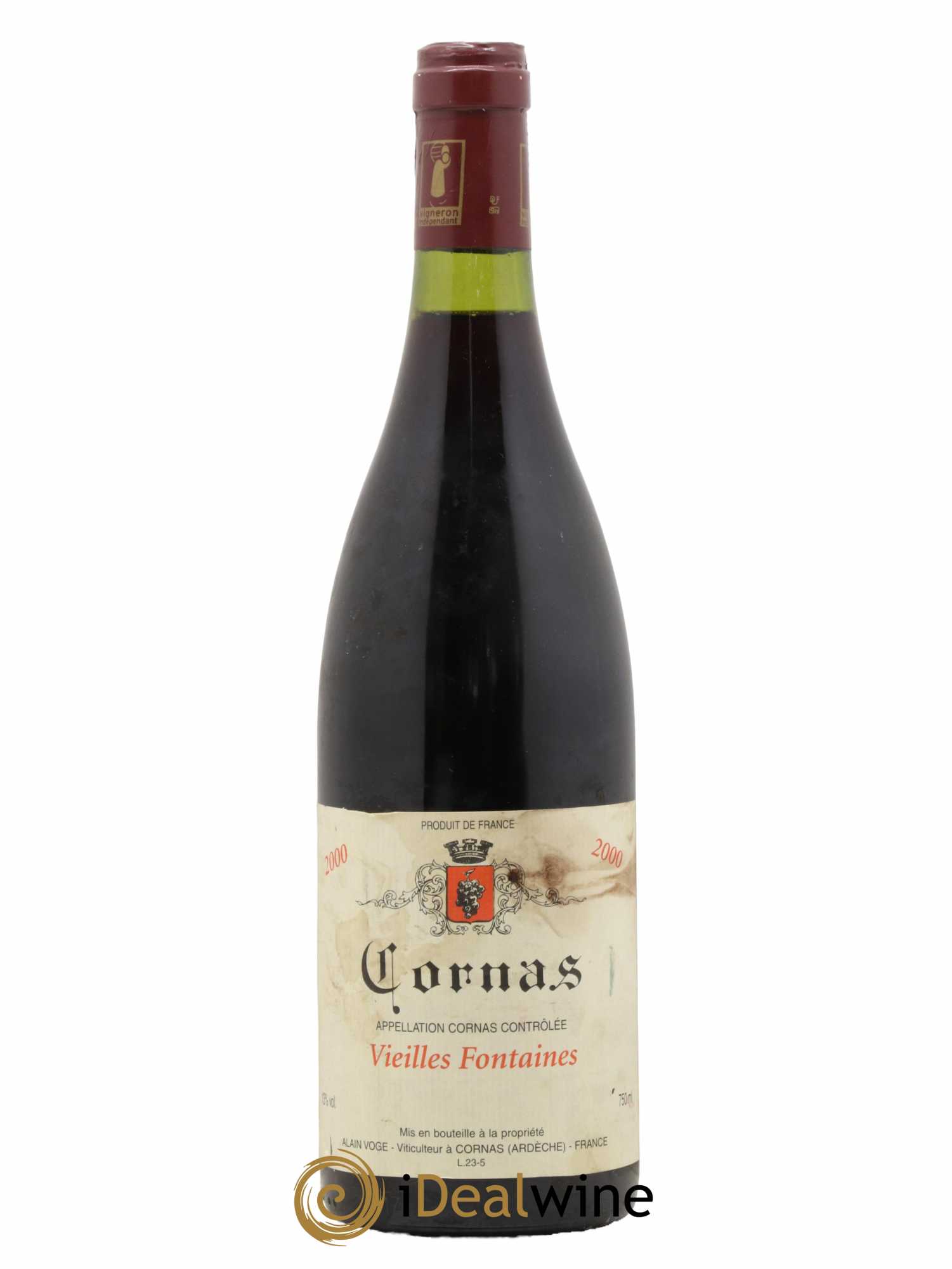 Cornas Les Vieilles Fontaines Alain Voge (Domaine) 2000 - Lot de 1 bouteille - 0