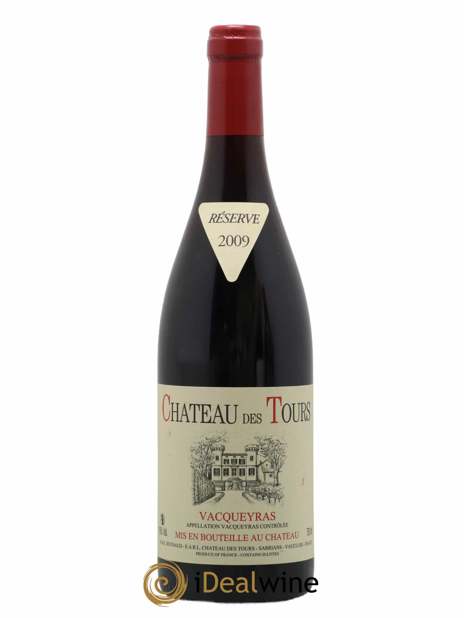 Vacqueyras Château des Tours Emmanuel Reynaud 2009 - Lot de 1 bouteille - 0