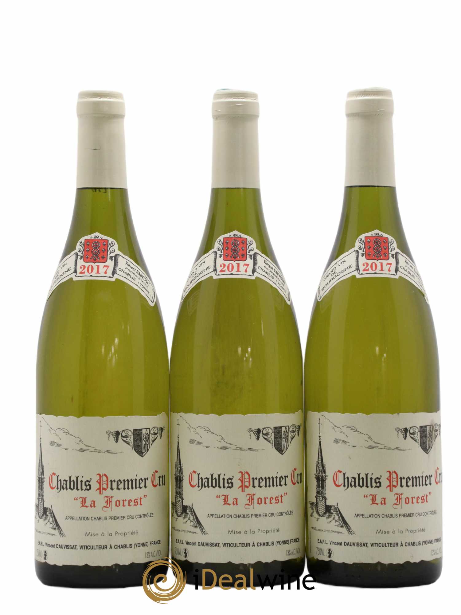 Chablis 1er Cru La Forest Vincent Dauvissat (Domaine) 2017 - Lot de 3 bouteilles - 0