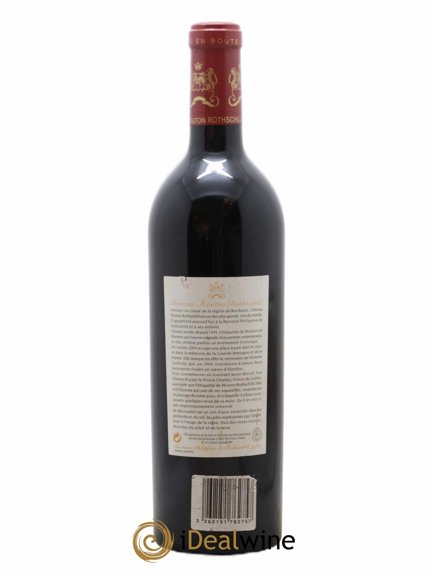 Château Mouton Rothschild 1er Grand Cru Classé 2004 - Lot de 1 bouteille - 1