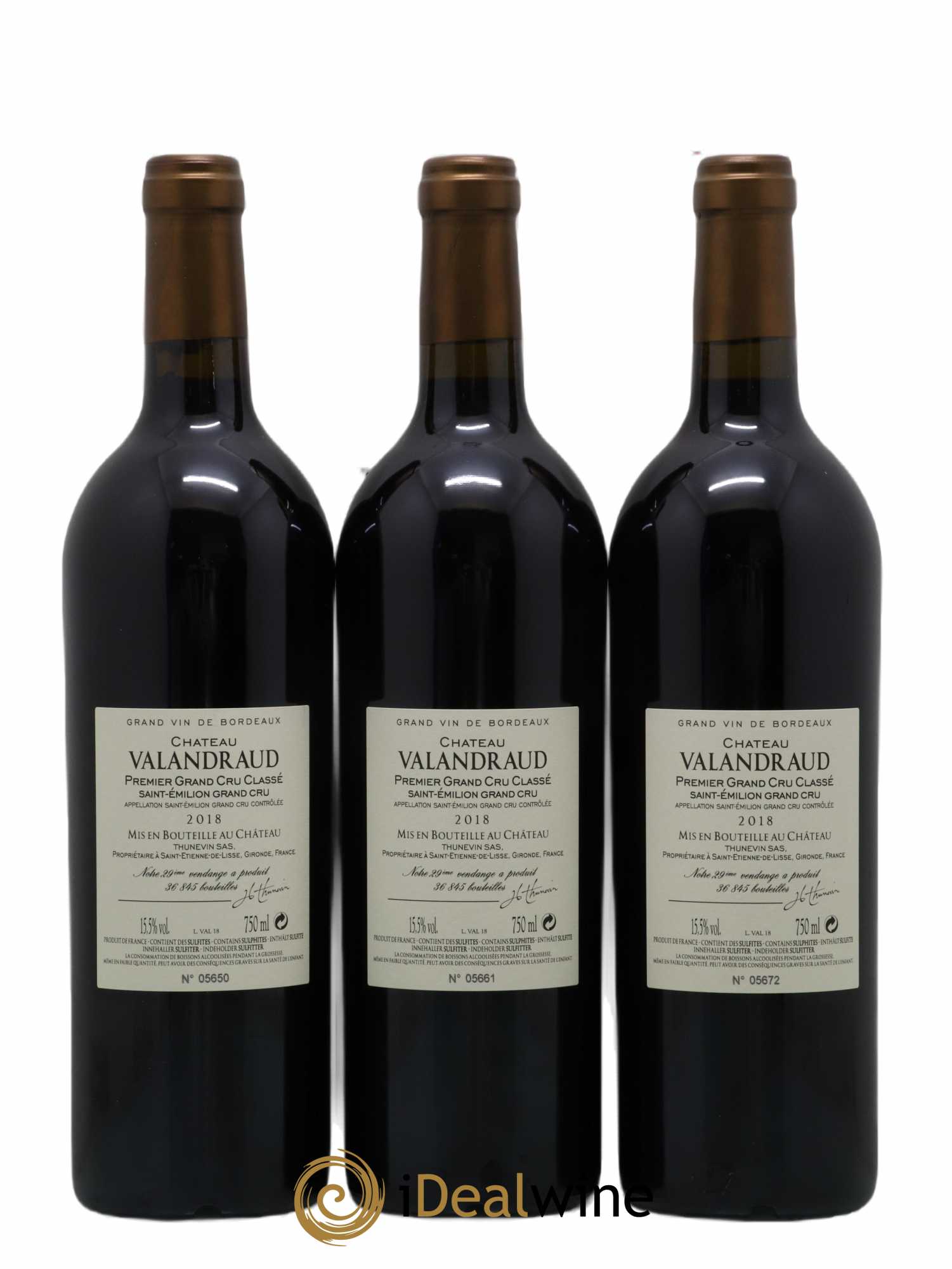 Château de Valandraud 1er Grand Cru Classé B depuis 2012 2018 - Lot de 6 bouteilles - 2