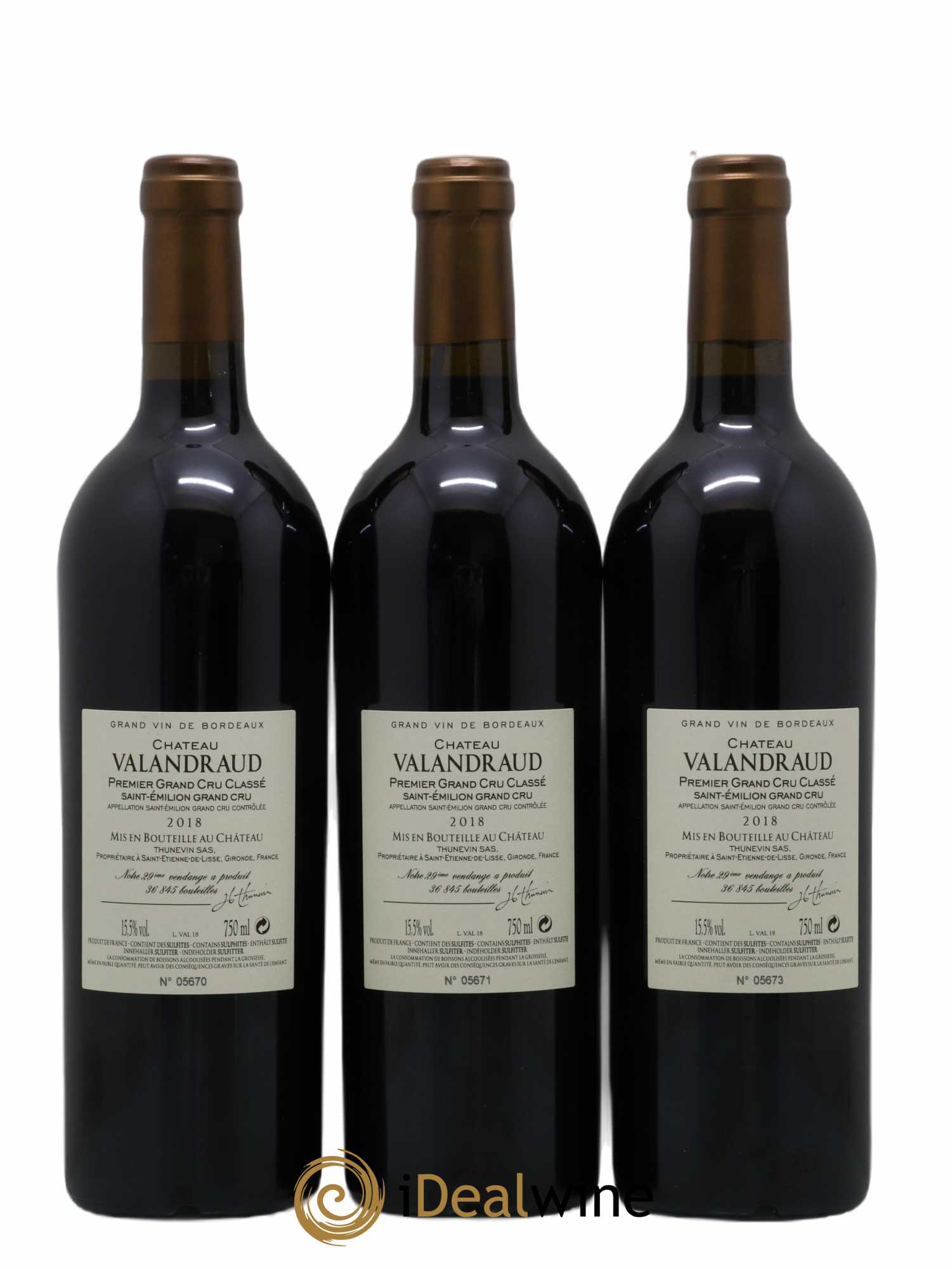 Château de Valandraud 1er Grand Cru Classé B depuis 2012 2018 - Lot de 6 bouteilles - 4