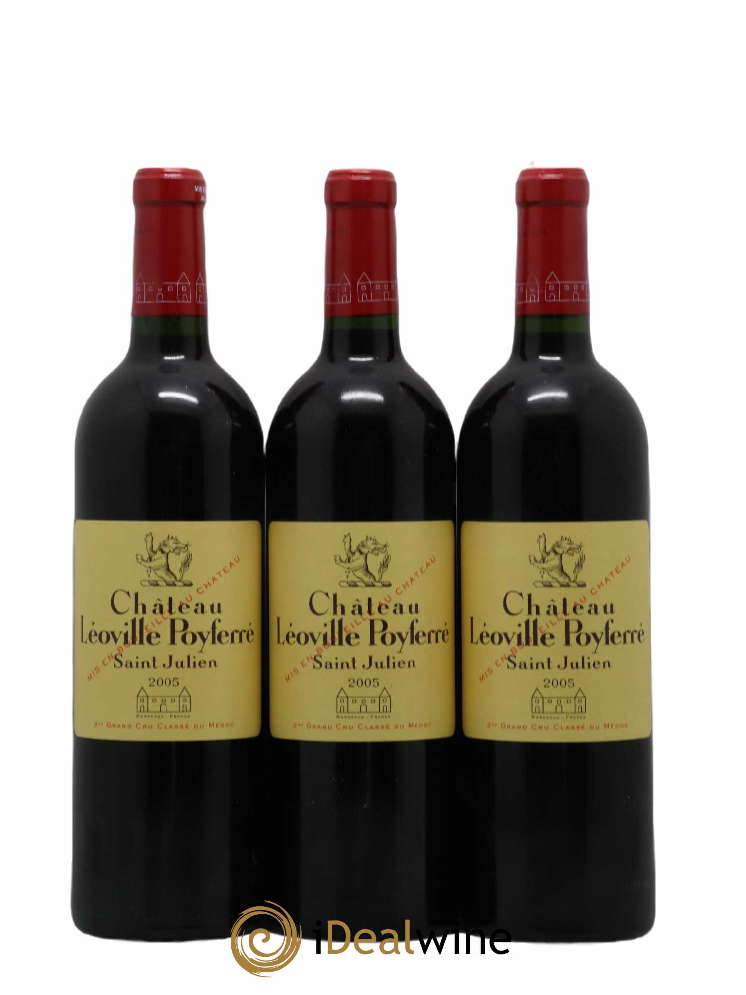 Château Léoville Poyferré 2ème Grand Cru Classé 2005 - Lot de 6 bouteilles - 1