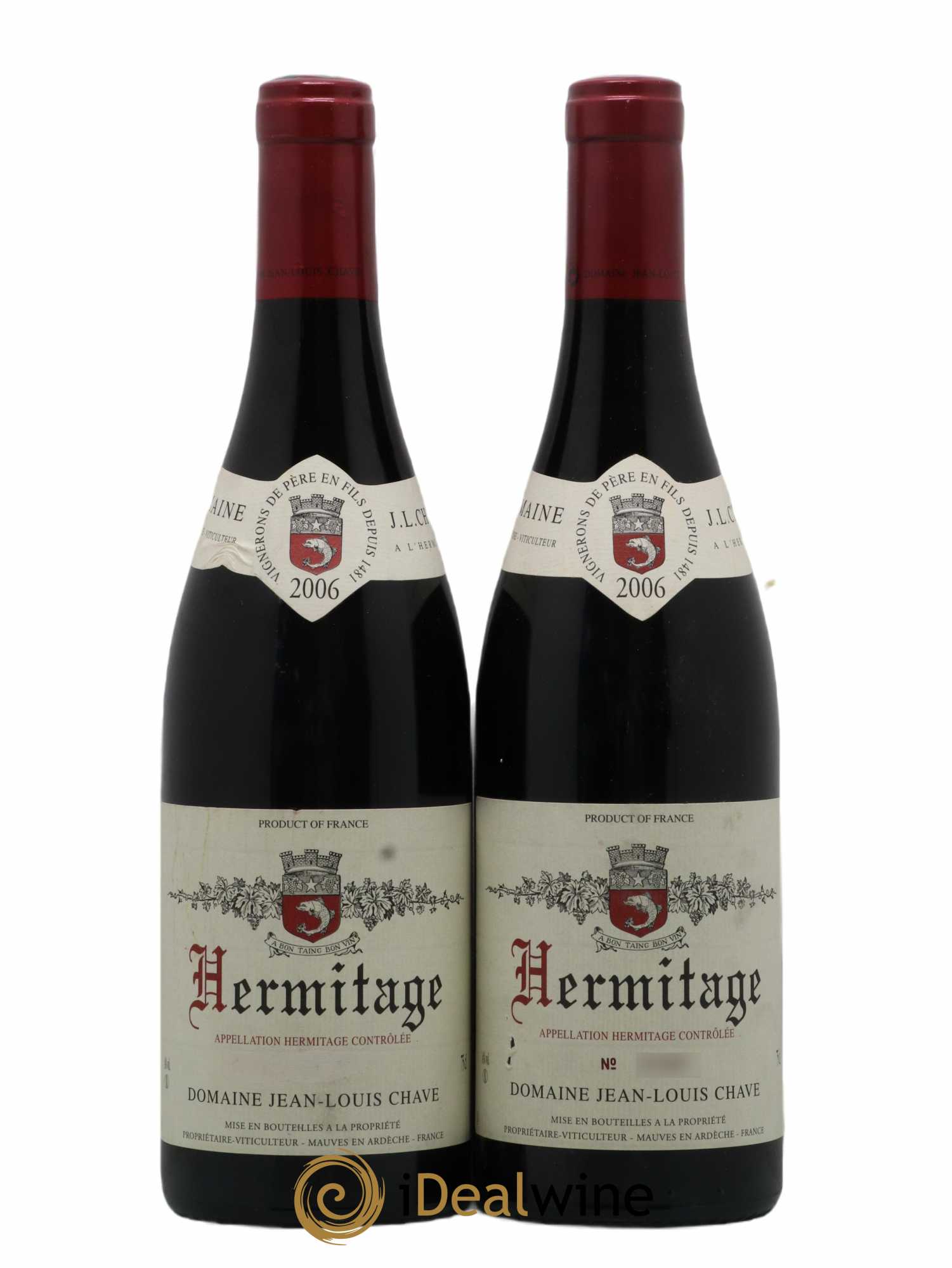Hermitage Jean-Louis Chave 2006 - Lot de 2 bouteilles - 0