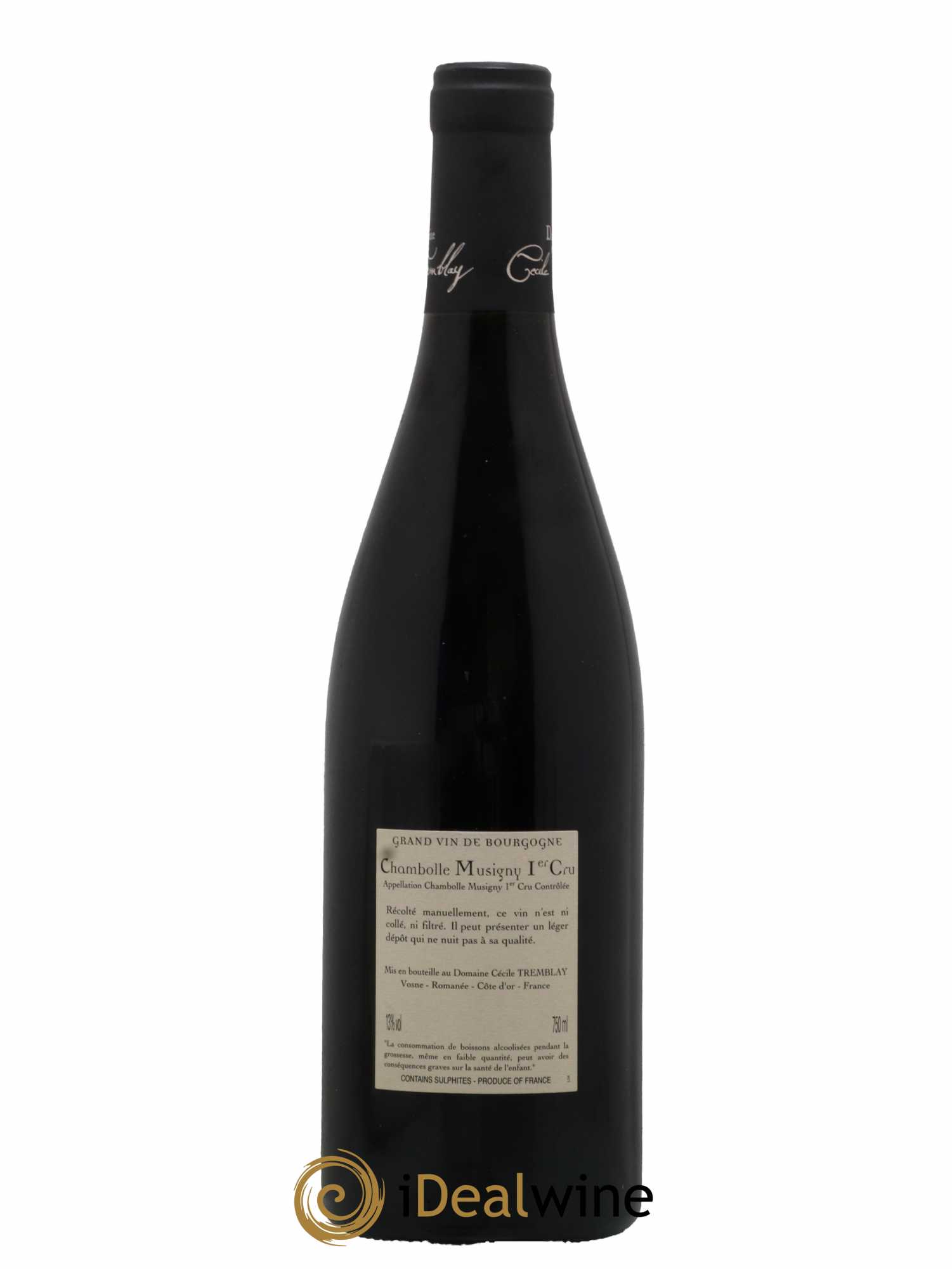 Chambolle-Musigny 1er Cru Les Feusselottes Cécile Tremblay 2011 - Lot de 1 bouteille - 1