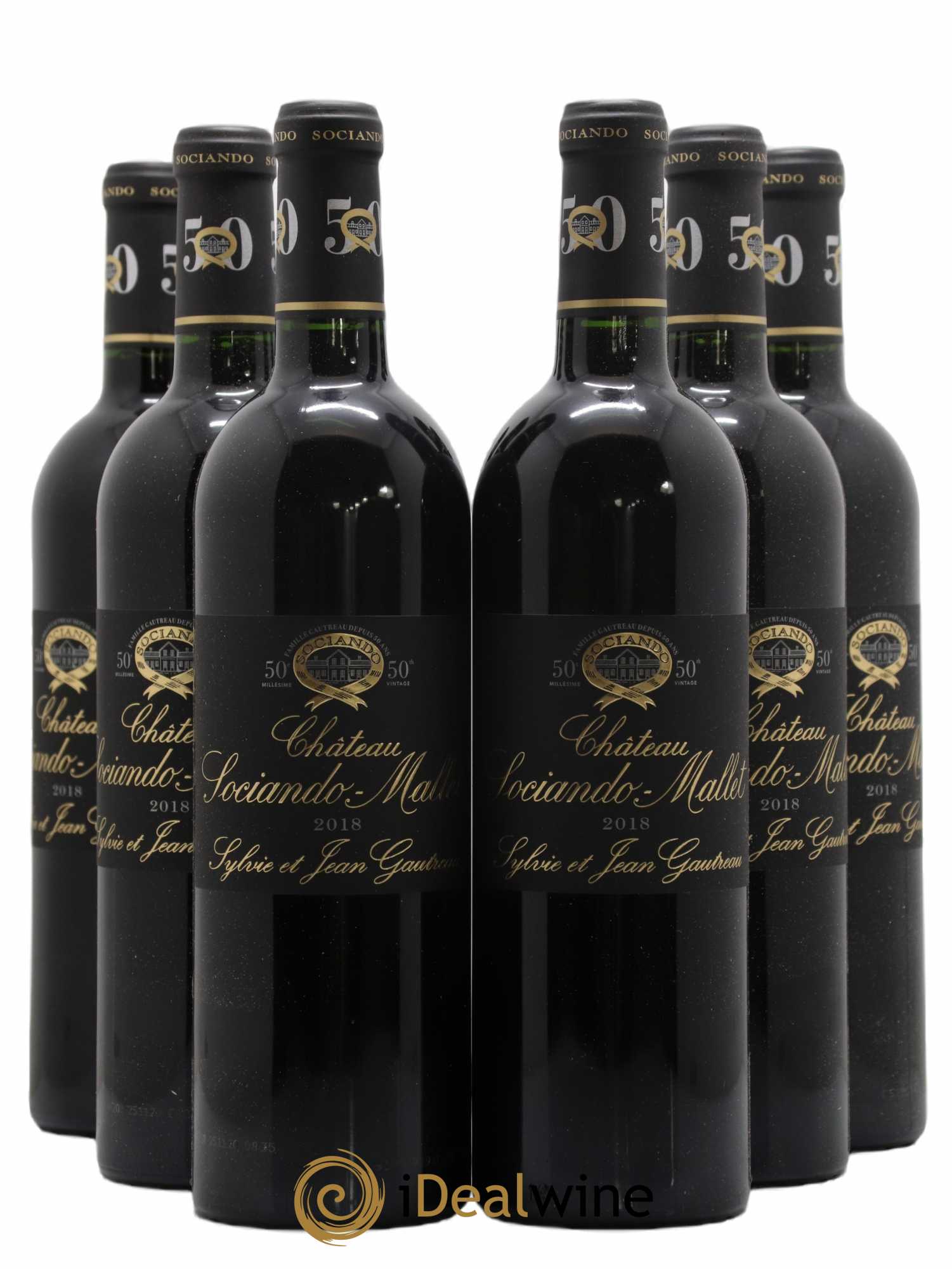 Château Sociando Mallet 2018 - Lot de 6 bouteilles - 0