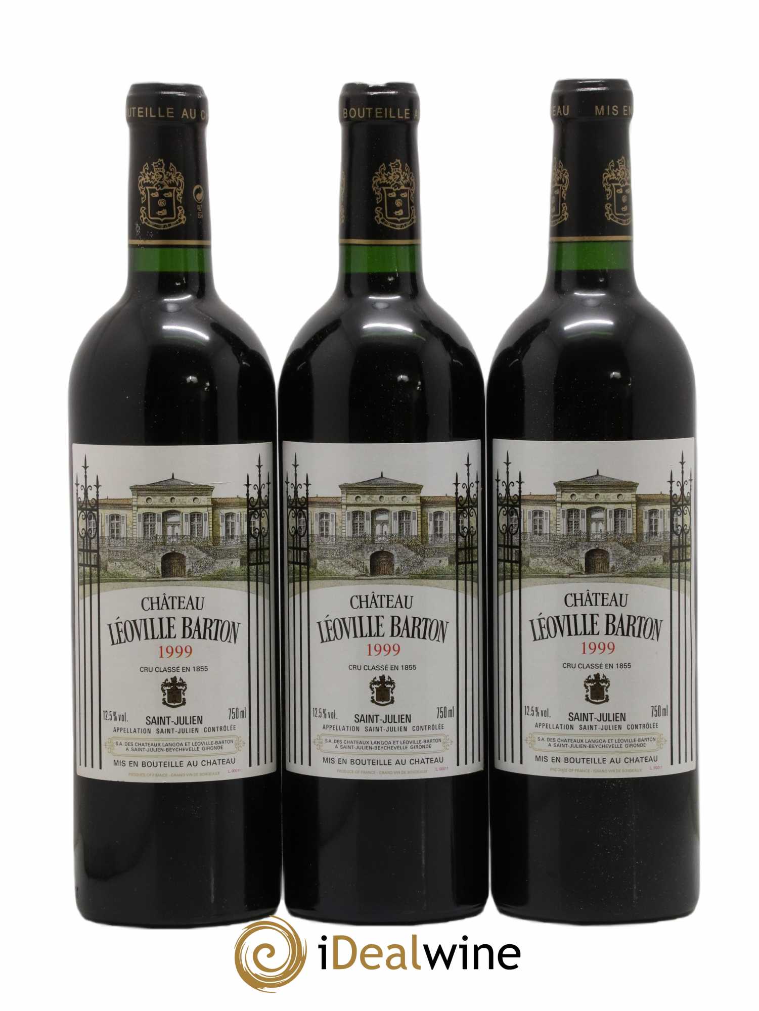 Château Léoville Barton 2ème Grand Cru Classé  1999 - Lot de 12 bouteilles - 1