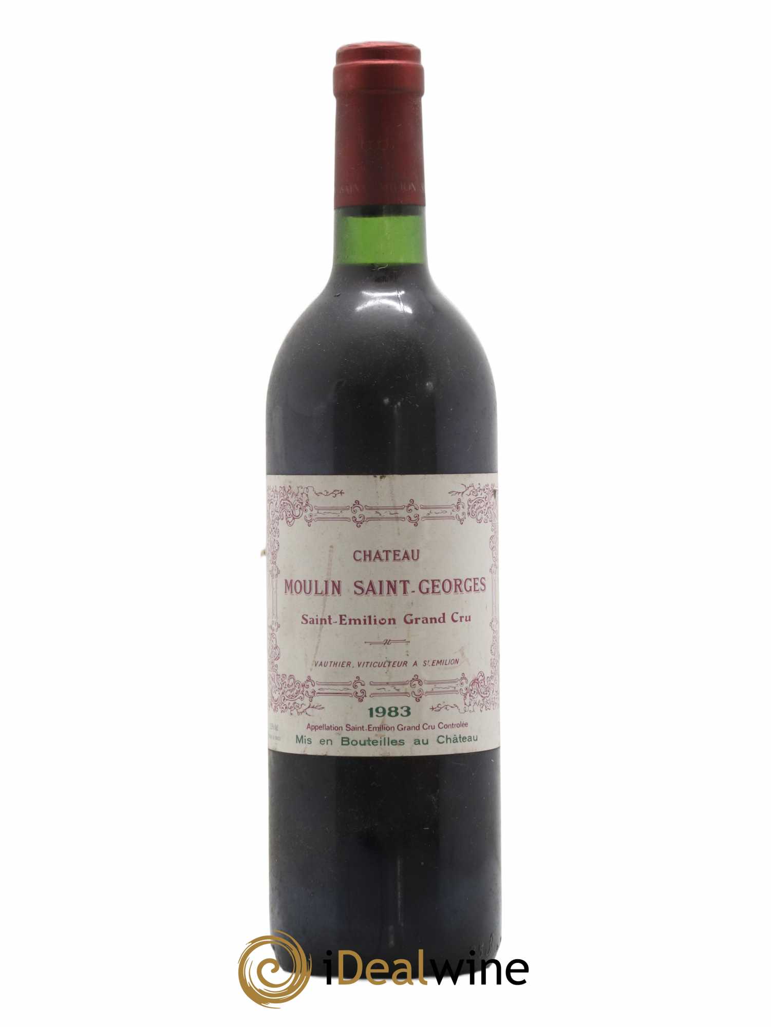 Saint-Émilion Grand Cru Château Moulin Saint-Georges 1983 - Lot de 1 bouteille - 0