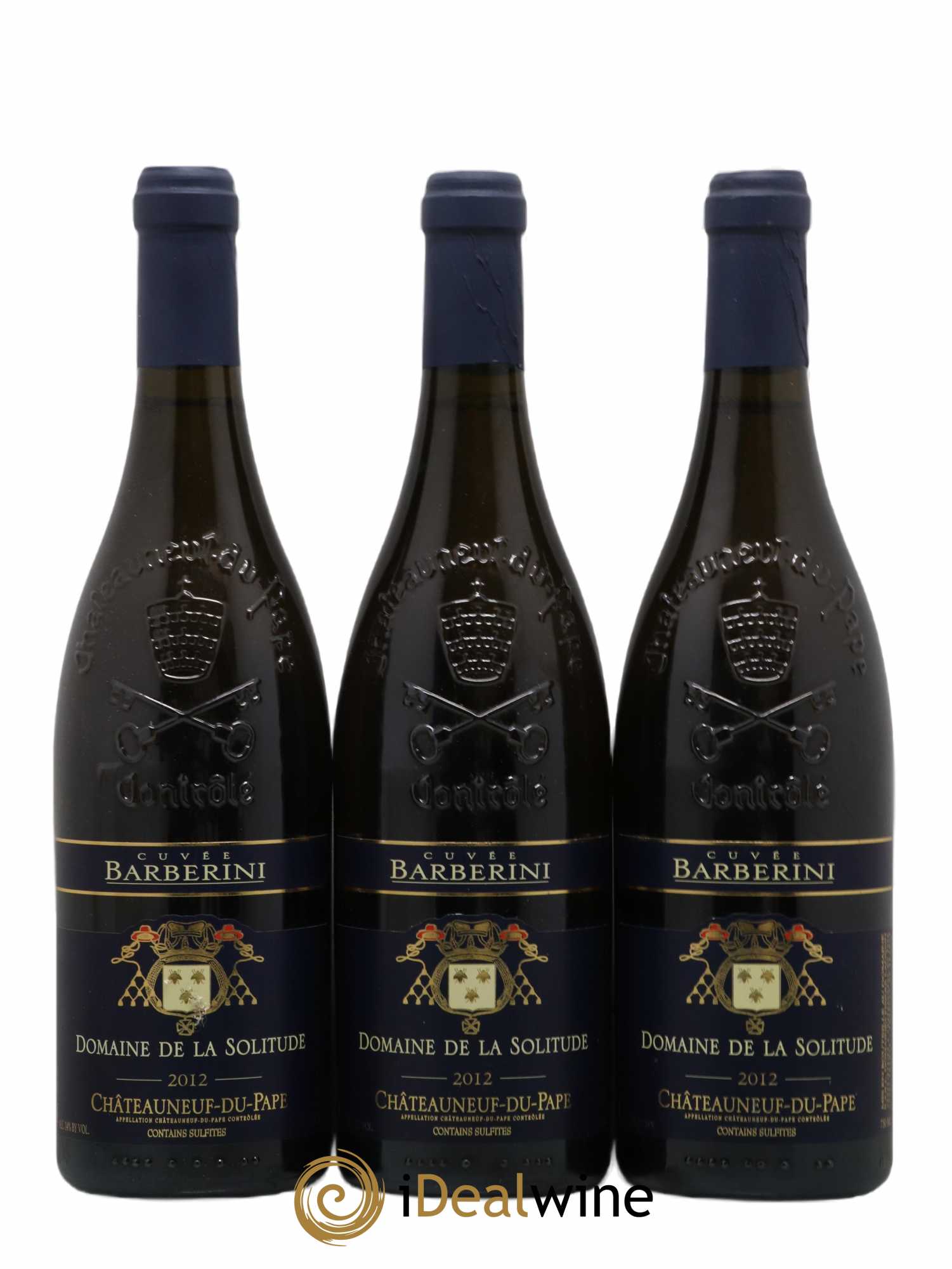 Châteauneuf-du-Pape Cuvée Barberini Domaine de La Solitude 2012 - Lot de 3 bouteilles - 0