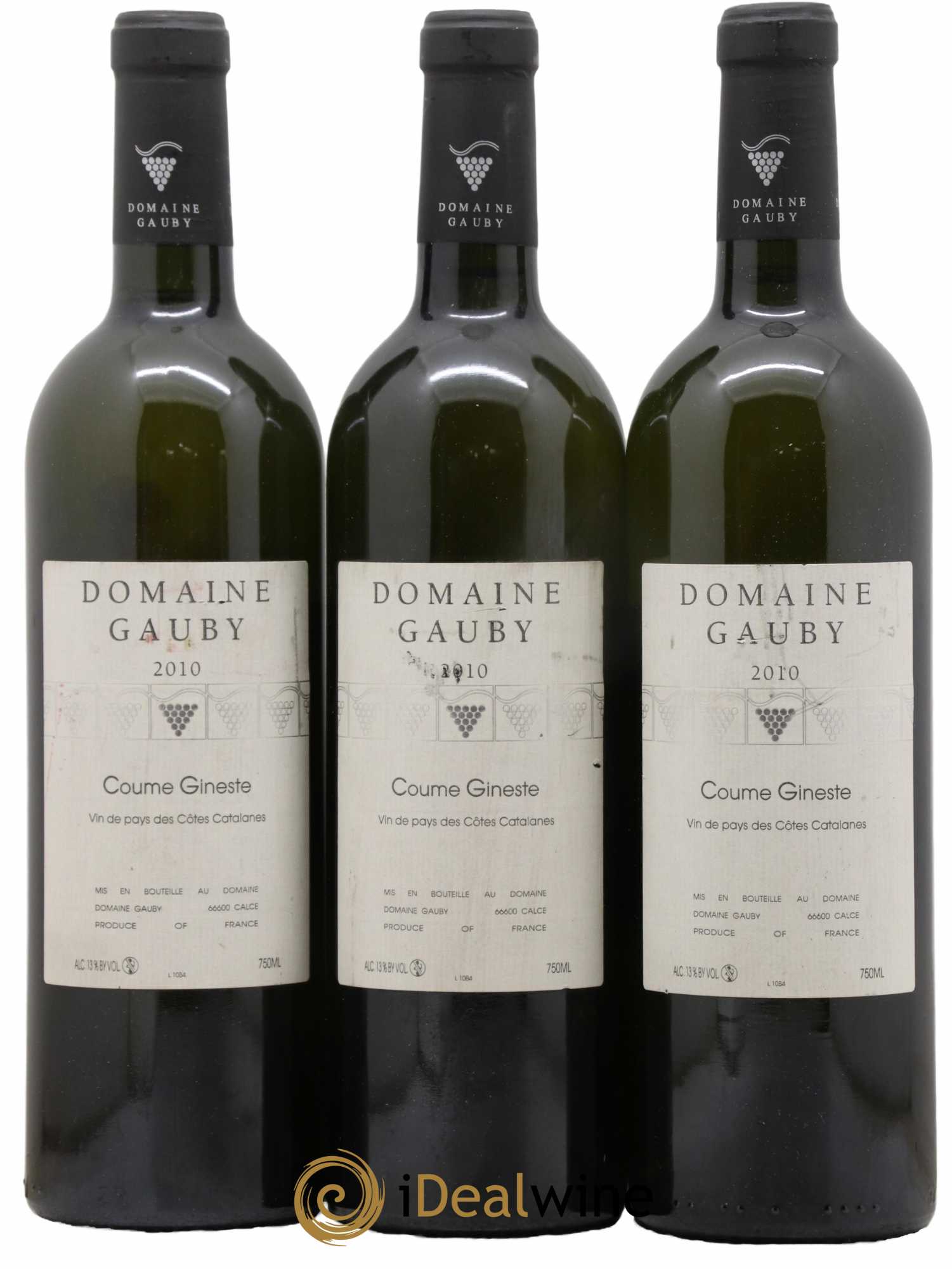 Côtes Catalanes Coume Gineste Gauby (Domaine) 2010 - Lot de 3 bouteilles - 0