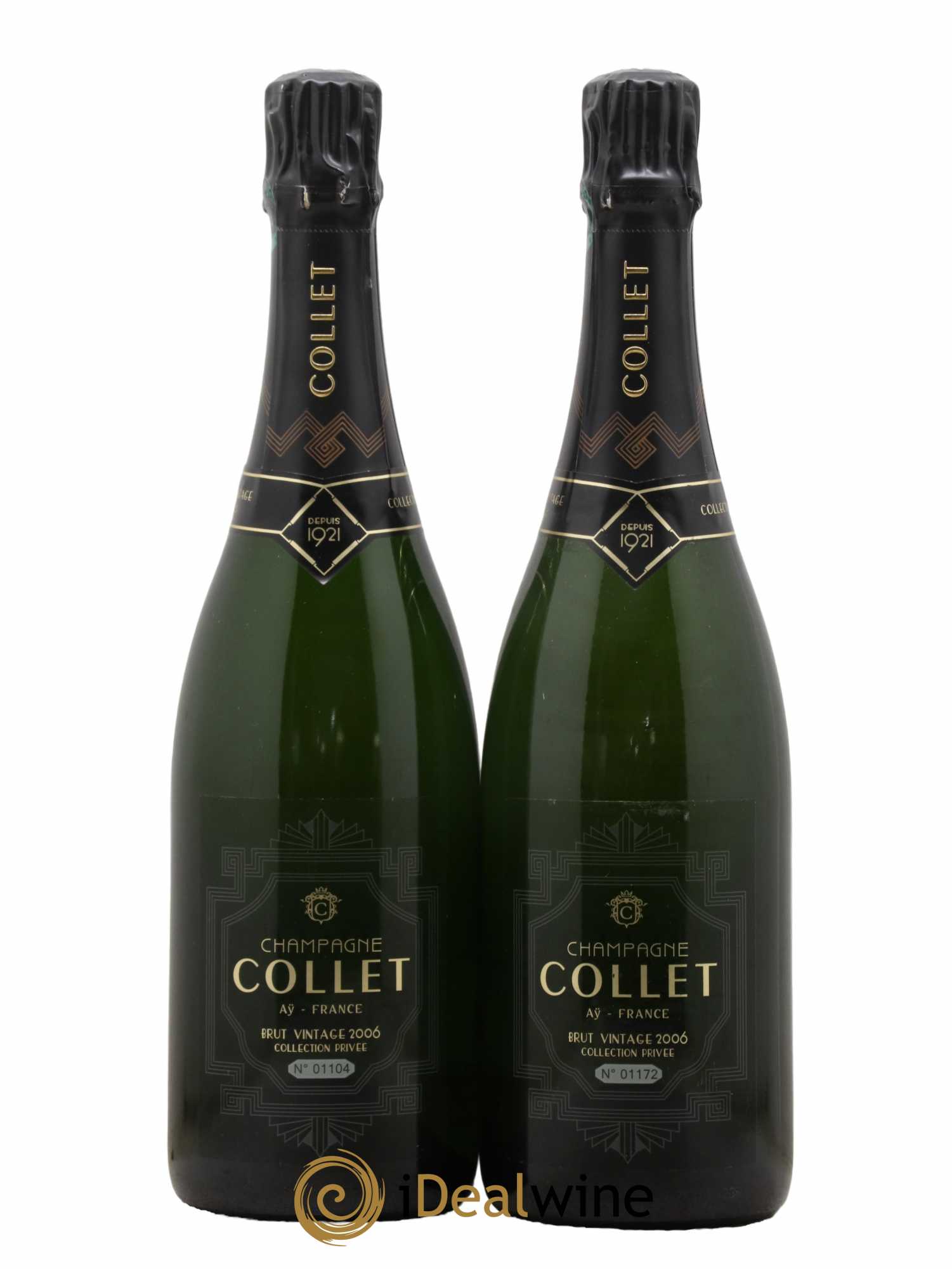 Champagne Collet Brut Vintage 2006 - Lot de 2 bouteilles - 1