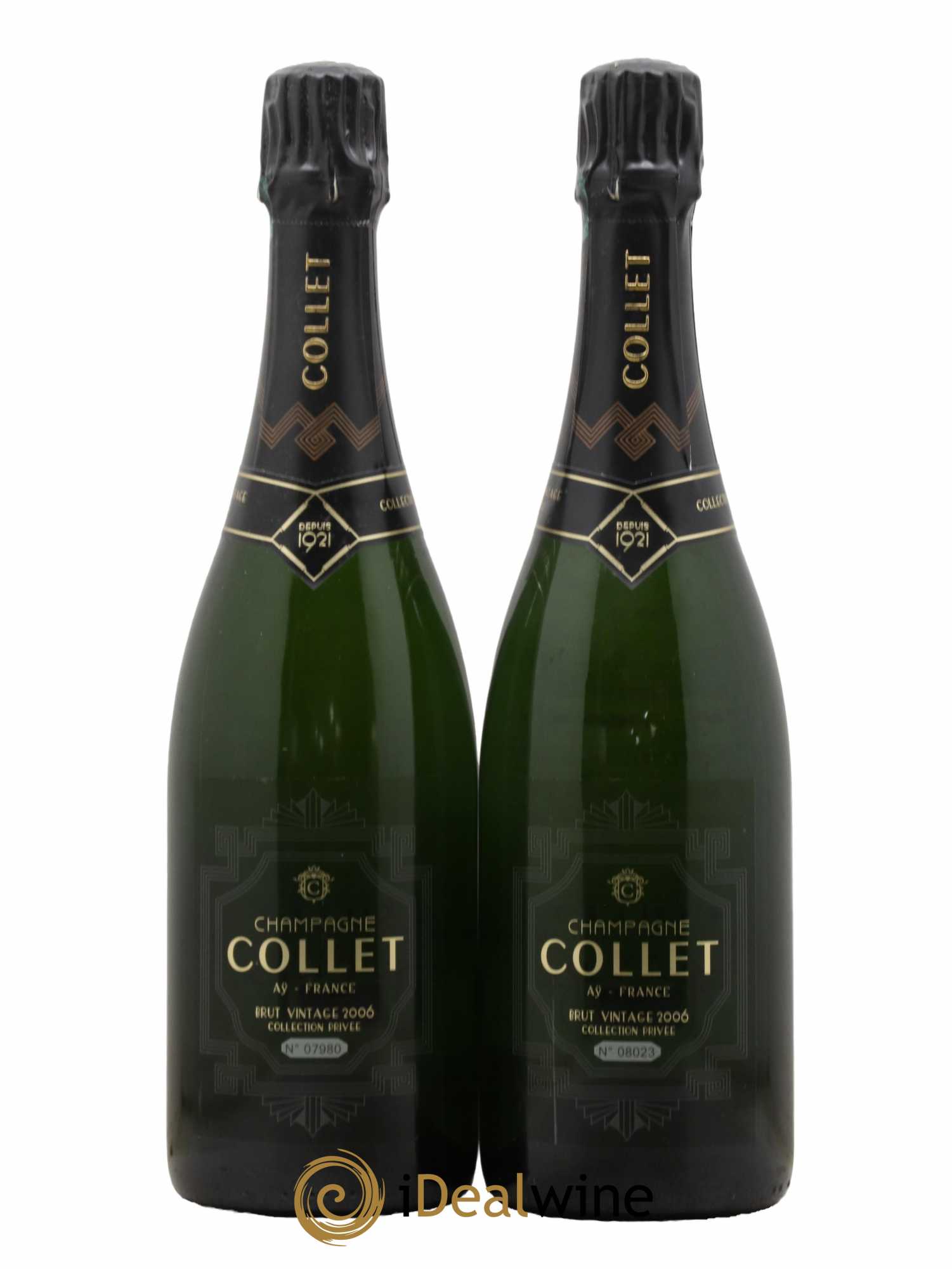 Champagne Collet Brut Vintage 2006 - Lot of 2 bottles - 1