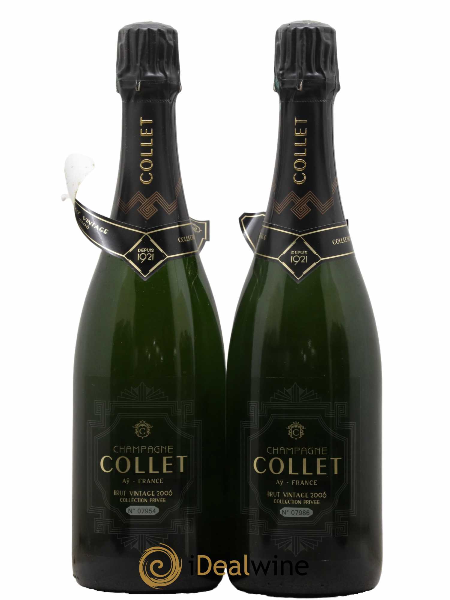 Champagne Collet Brut Vintage 2006 - Lot of 2 bottles - 1