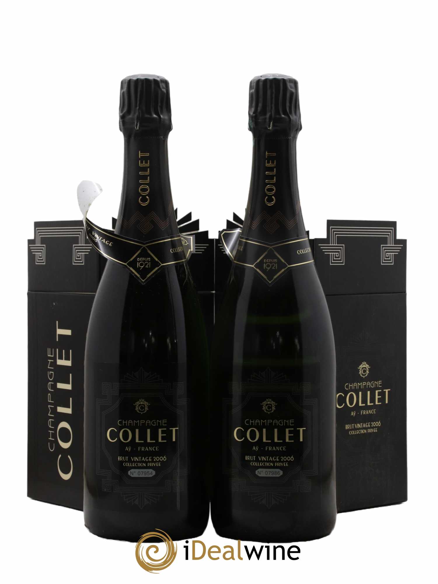 Champagne Collet Brut Vintage 2006 - Lot of 2 bottles - 0