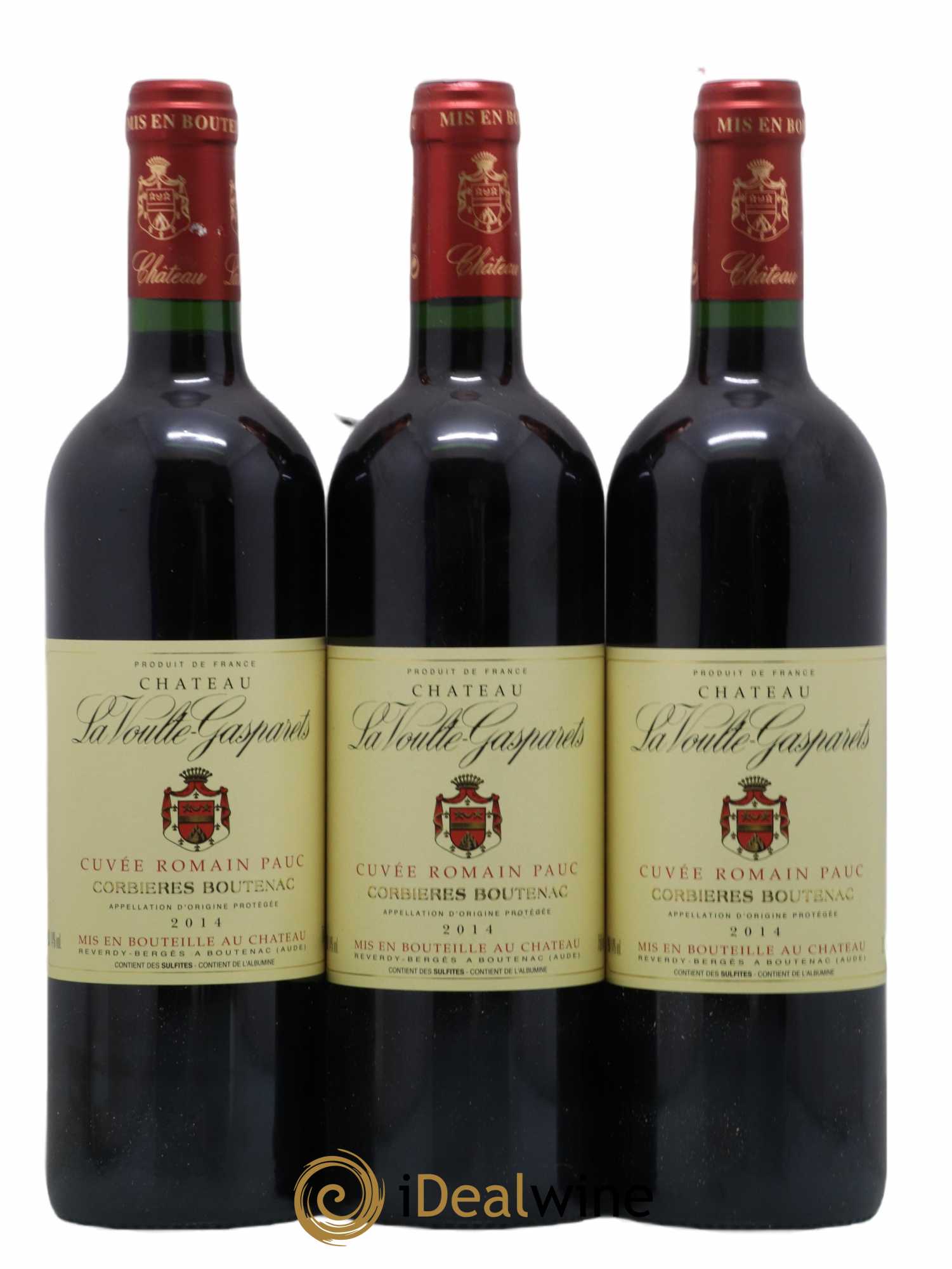 Corbières Boutenac La Voulte-Gasparets Cuvée Romain Pauc Patrick Reverdy 2014 - Lot de 3 bouteilles - 0