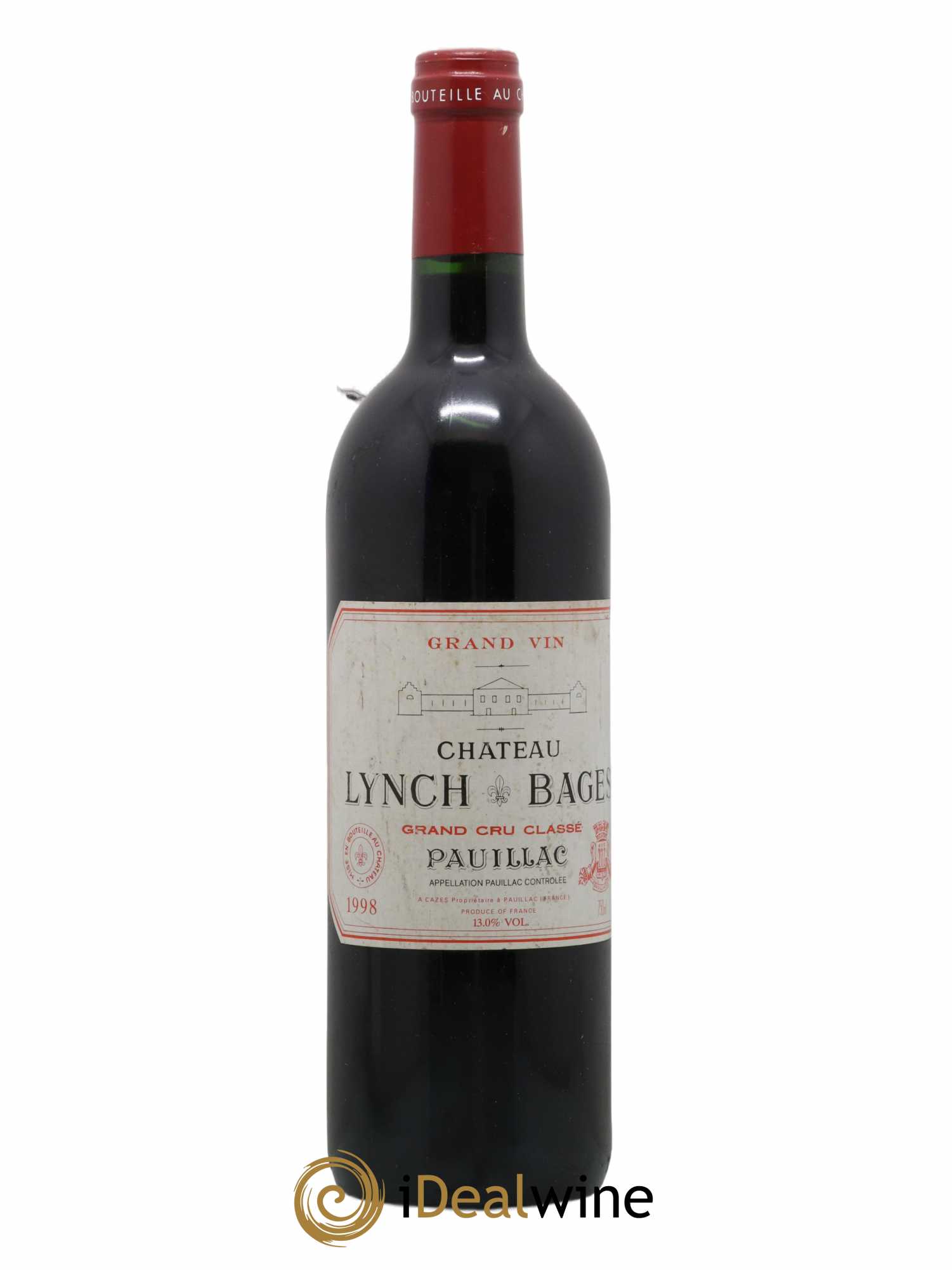Château Lynch Bages 5ème Grand Cru Classé 1998 - Lot de 1 bouteille - 0