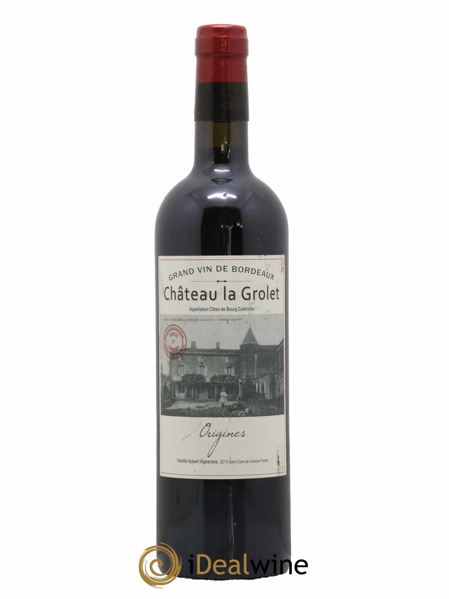 Côtes de Bourg Origines Chateau la Grolet 2019 - Lot de 1 bouteille - 0