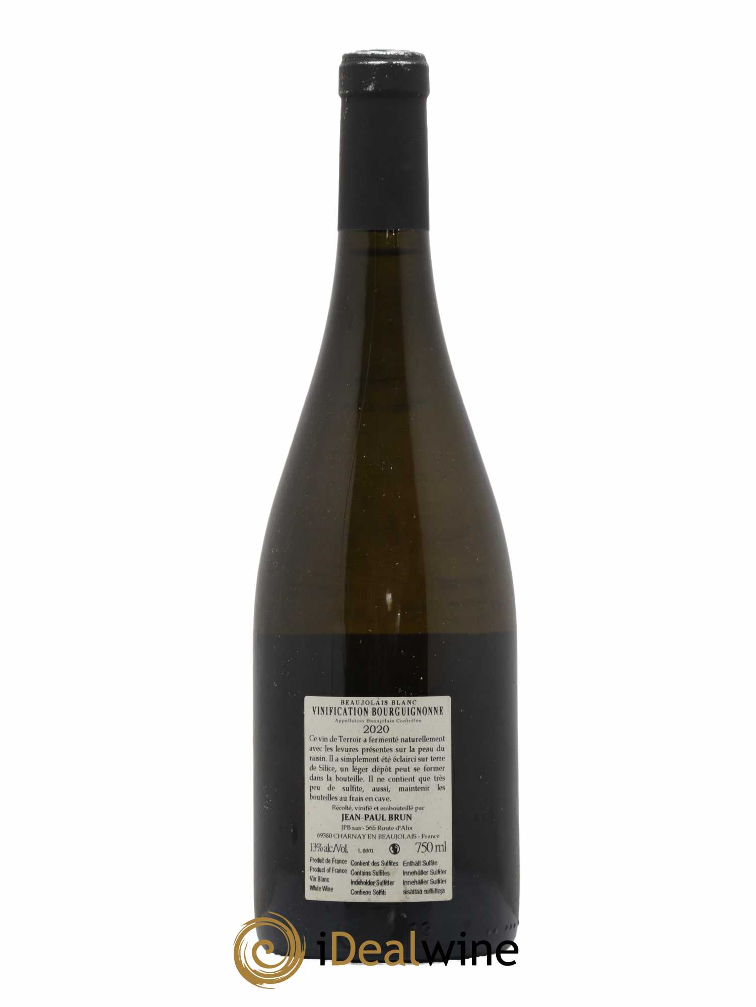 Beaujolais Vinification Bourguignonne Terres dorées - J-P. Brun (Domaine des) 2020 - Lot de 1 bouteille - 1