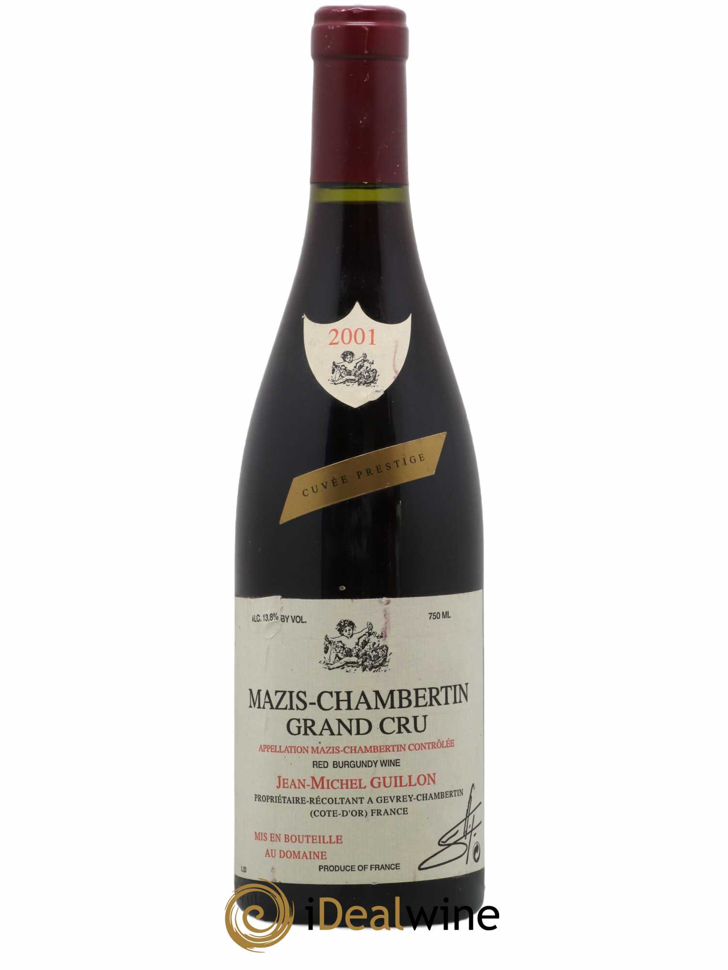 Mazis-Chambertin Grand Cru Jean-Michel Guillon Cuvée Prestige 2001 - Lot de 1 bouteille - 0