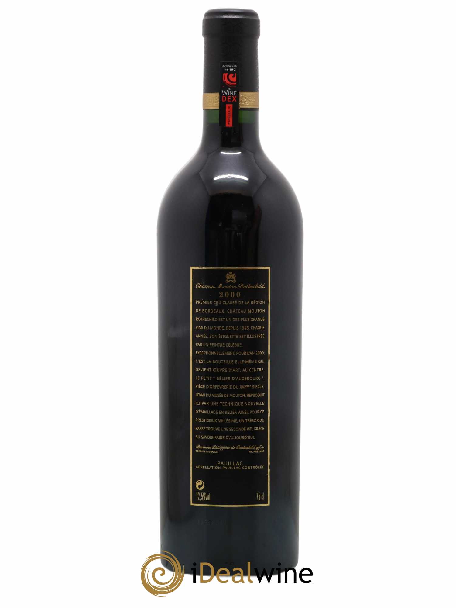 Château Mouton Rothschild 1er Grand Cru Classé 2000 - Lot de 1 bouteille - 1