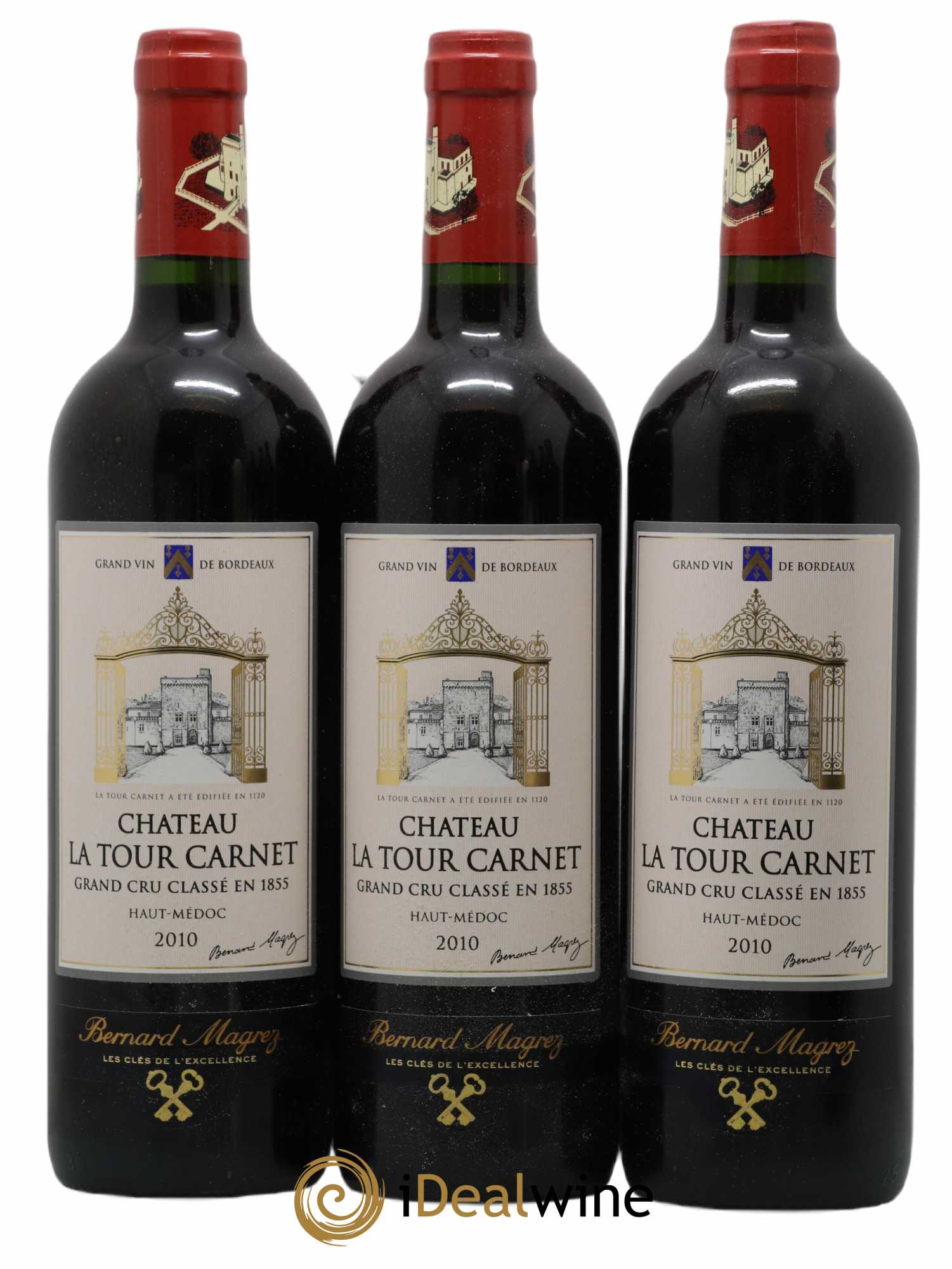 Château la Tour Carnet 4ème Grand Cru Classé 2010 - Lotto di 6 bottiglie - 1