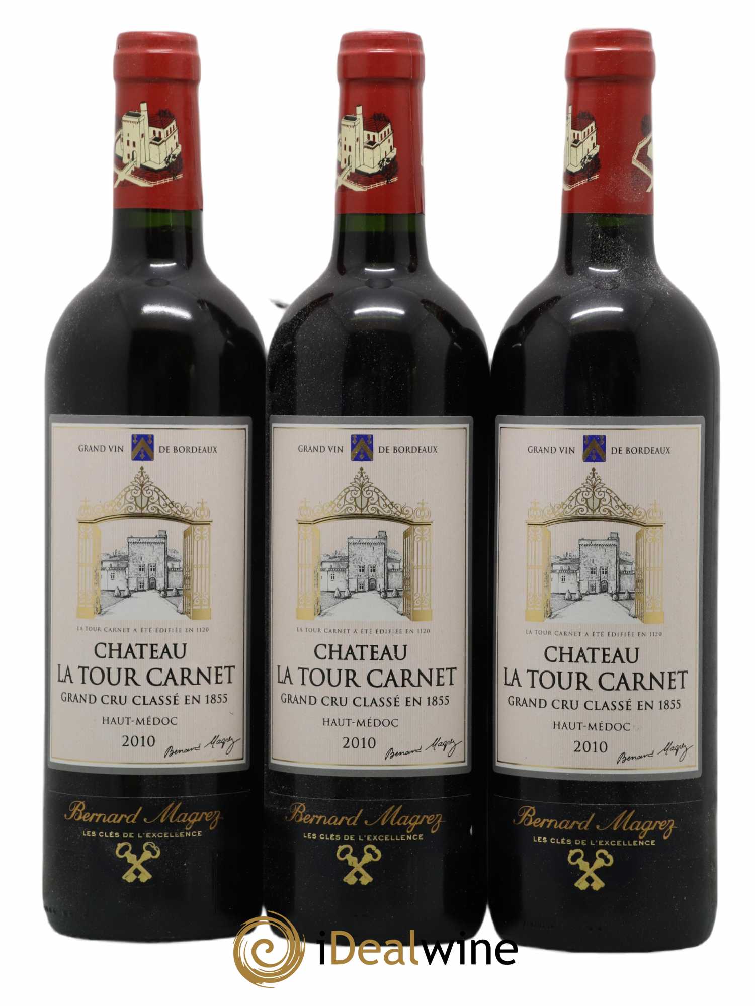 Château la Tour Carnet 4ème Grand Cru Classé 2010 - Lotto di 6 bottiglie - 2