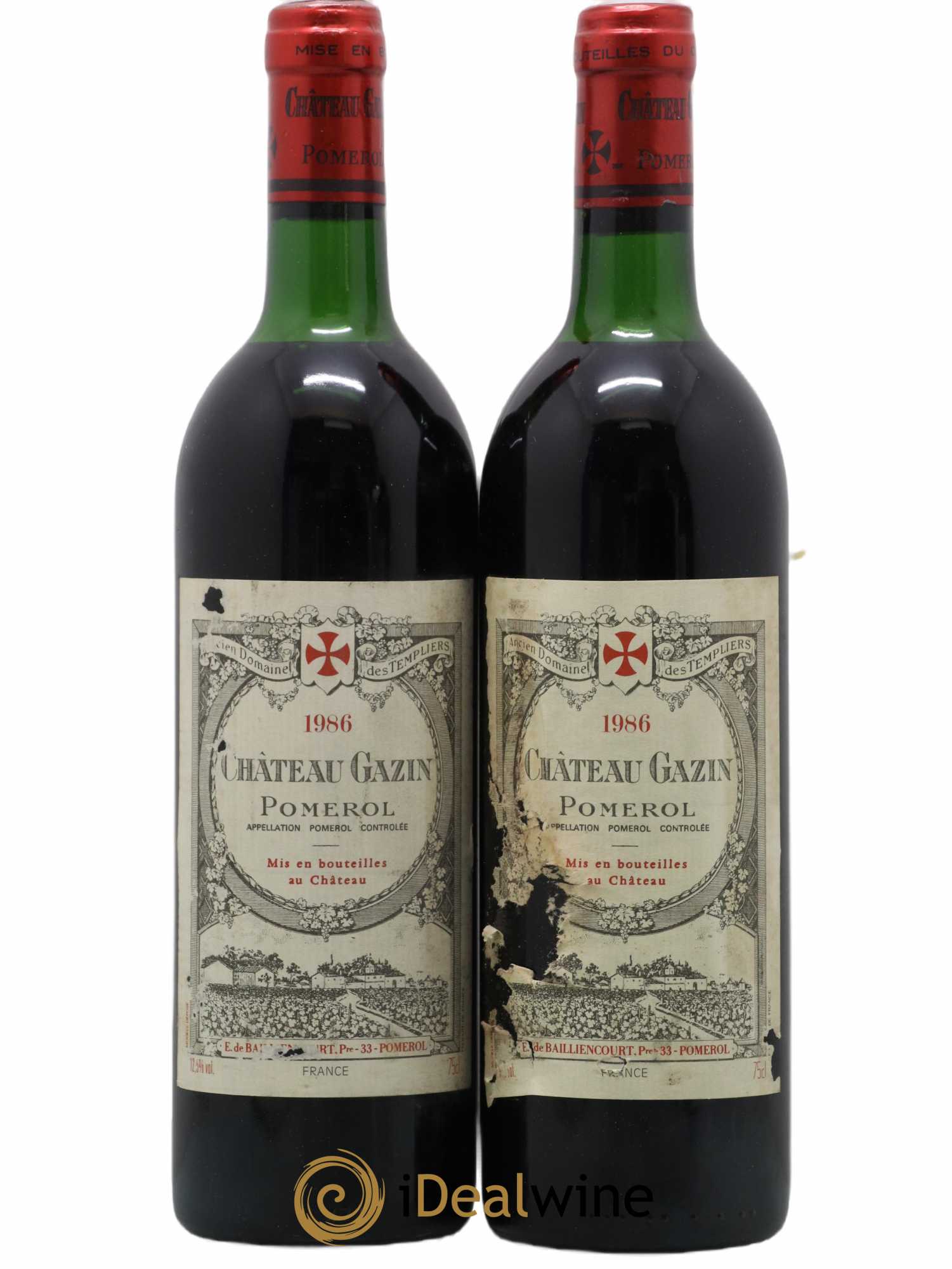 Château Gazin 1986 - Lot de 2 bouteilles - 0