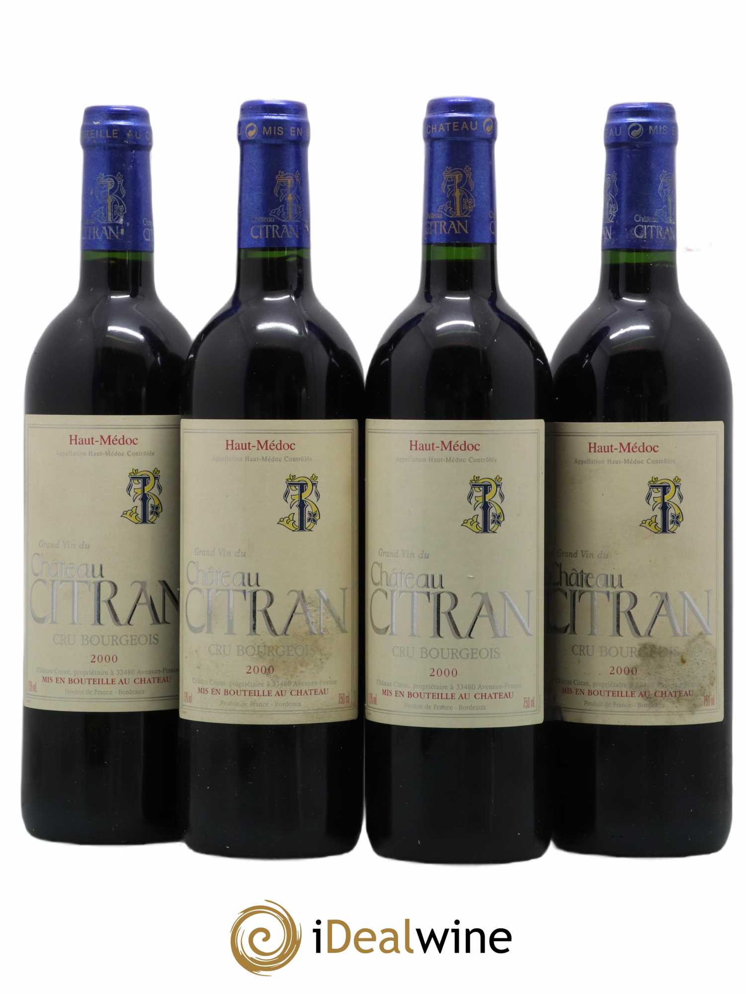 Château Citran Cru Bourgeois 2000 - Lot de 4 bouteilles - 0