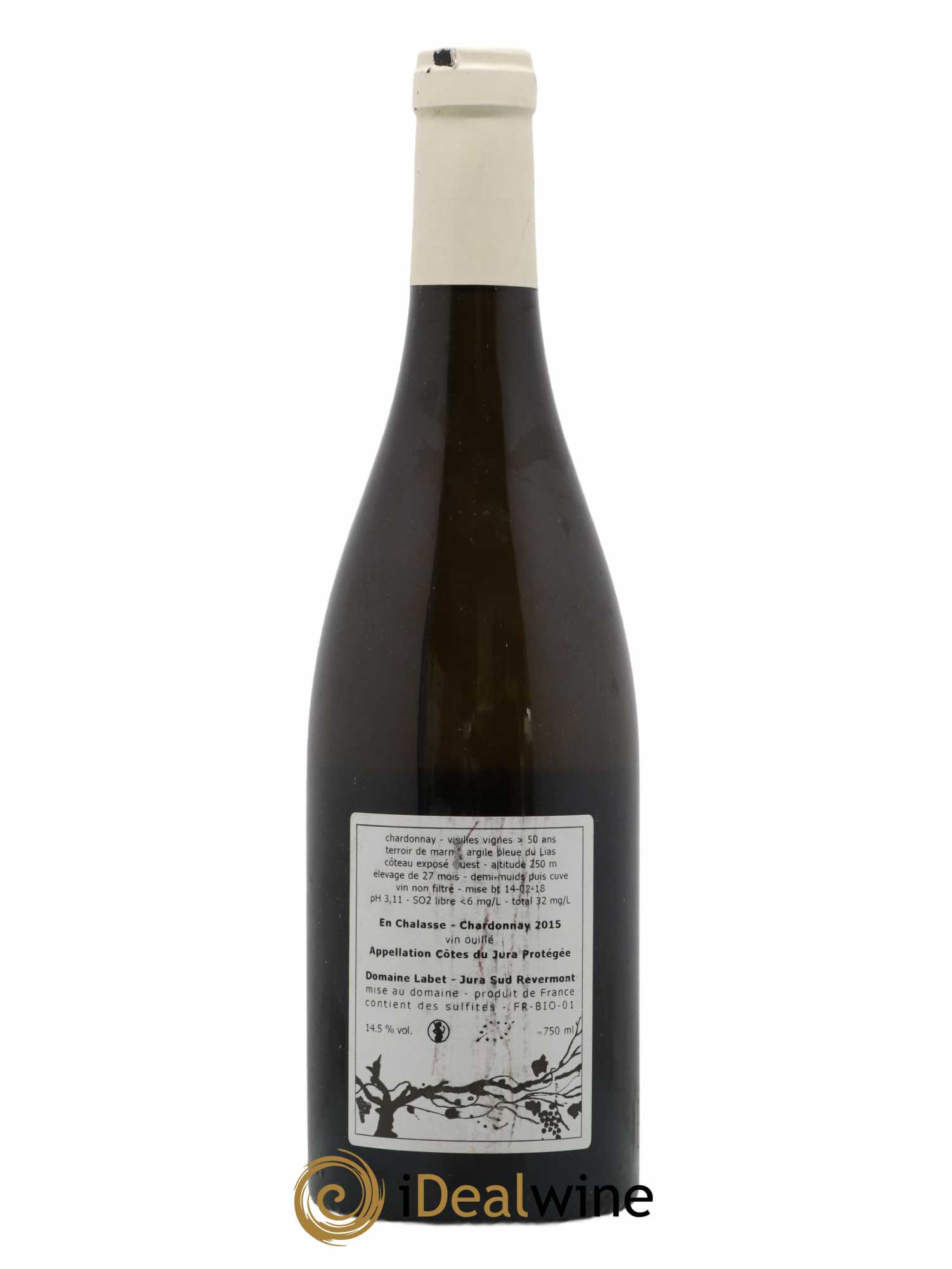 Côtes du Jura Chardonnay En Chalasse Romain - Julien - Charline Labet 2015 - Lot de 1 bouteille - 1