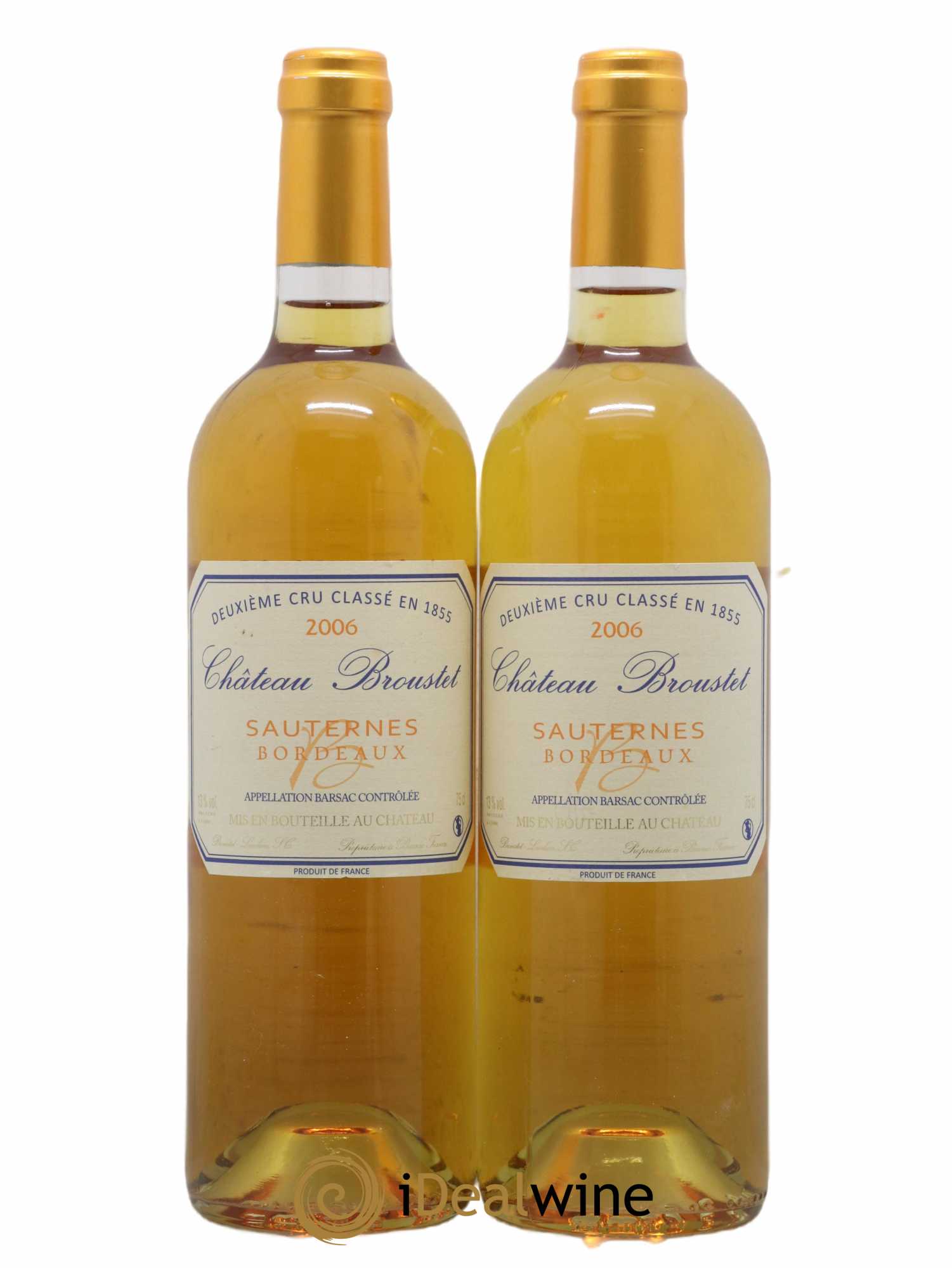 Château Broustet 2ème Grand Cru Classé 2006 - Lotto di 2 bottiglie - 0