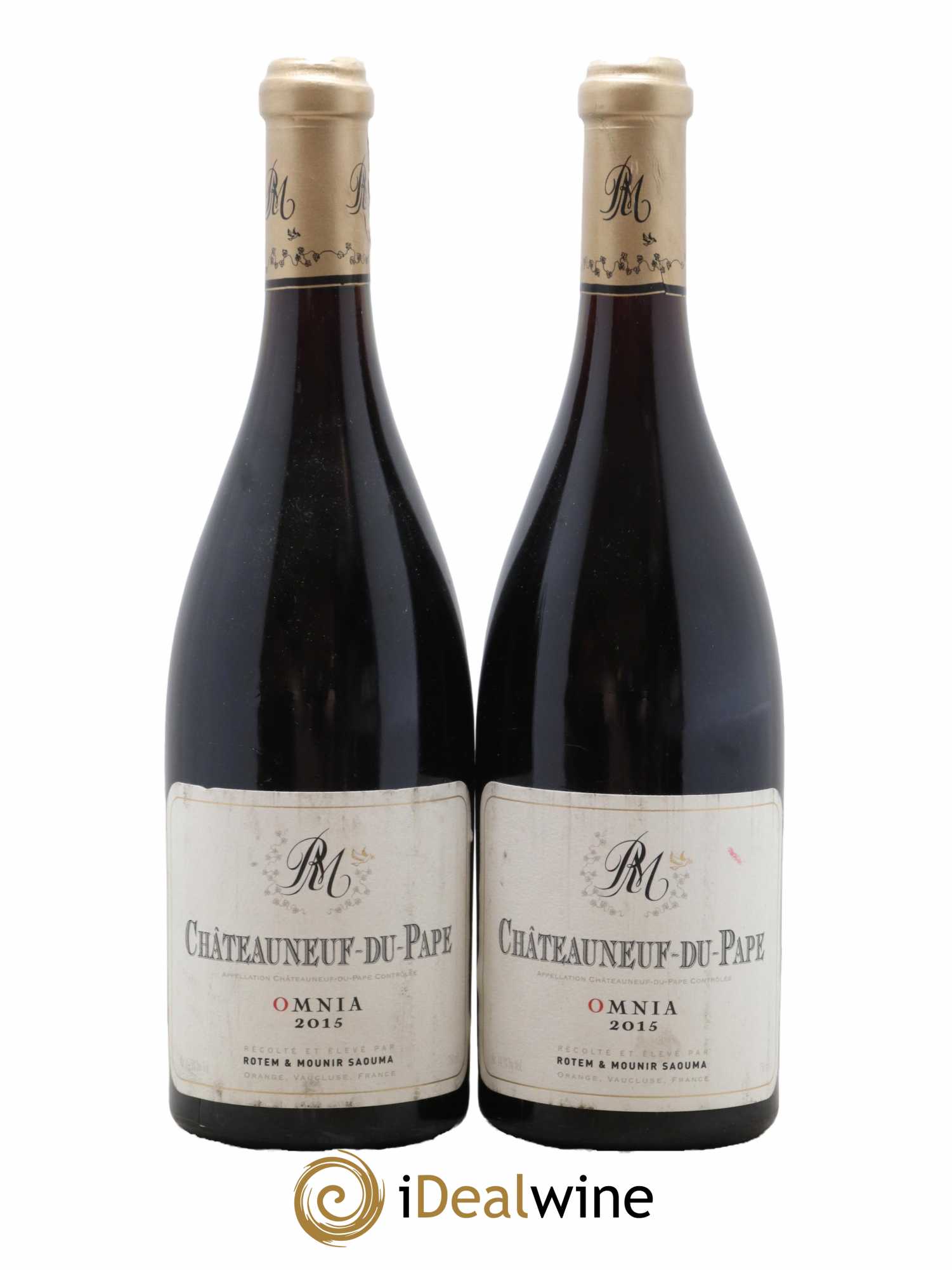 Châteauneuf-du-Pape Omnia Rotem et Mounir Saouma 2015 - Lot de 2 bouteilles - 0